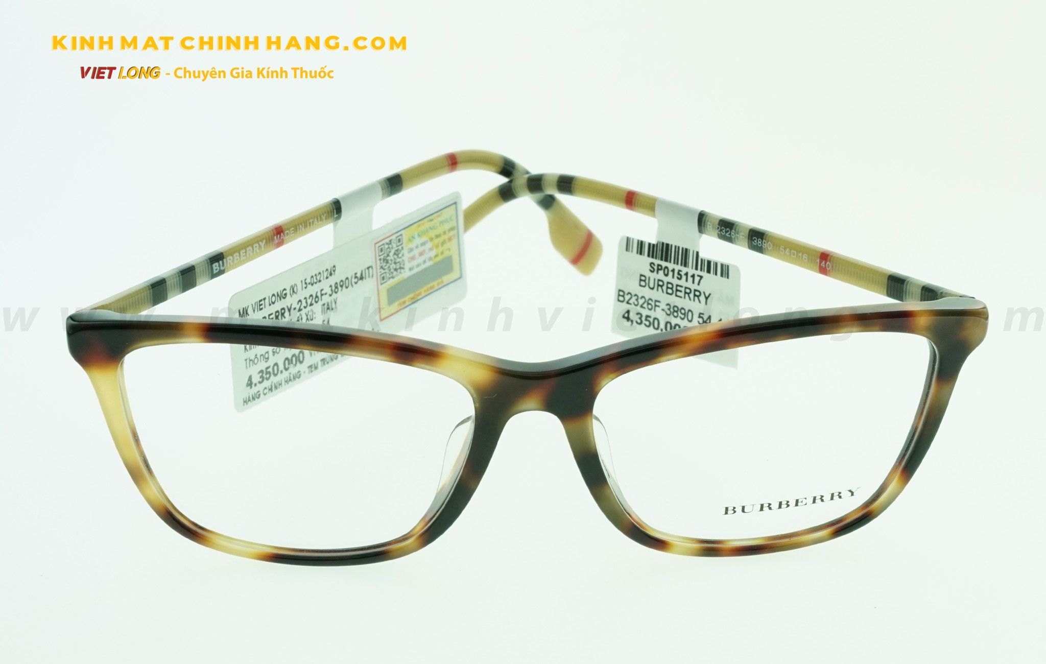  GỌNG KÍNH BURBERRY B2326F-3890 54-16 