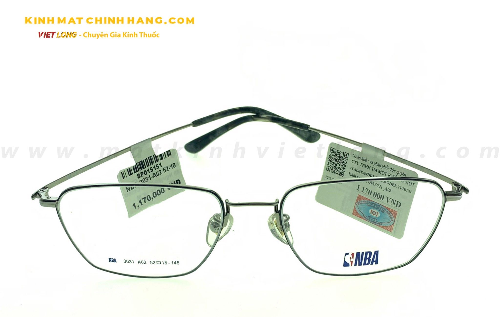  GỌNG KÍNH NBA 3031-A02 52-18 