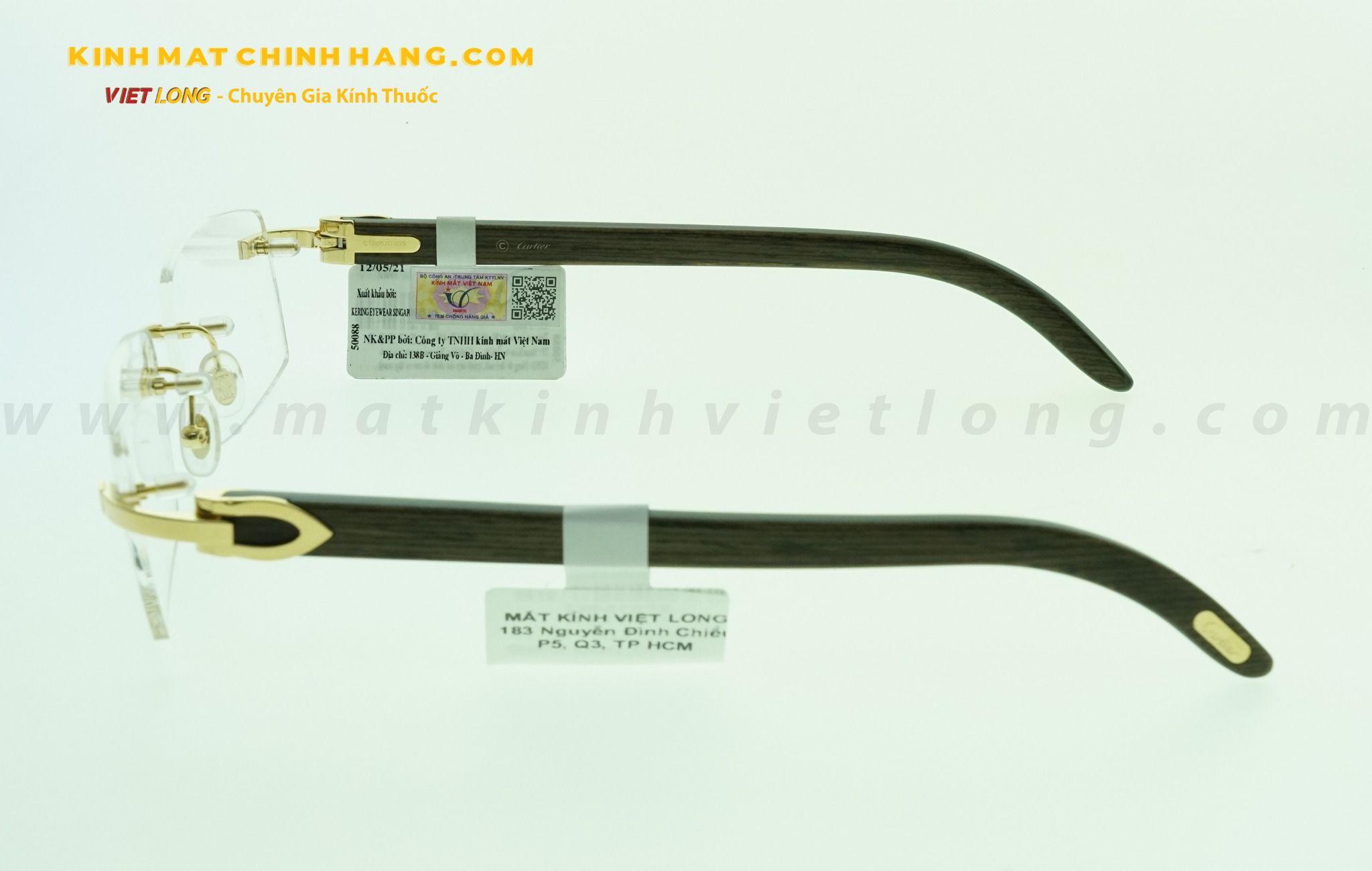  GỌNG KÍNH CARTIER CT0052O-005 53-18 