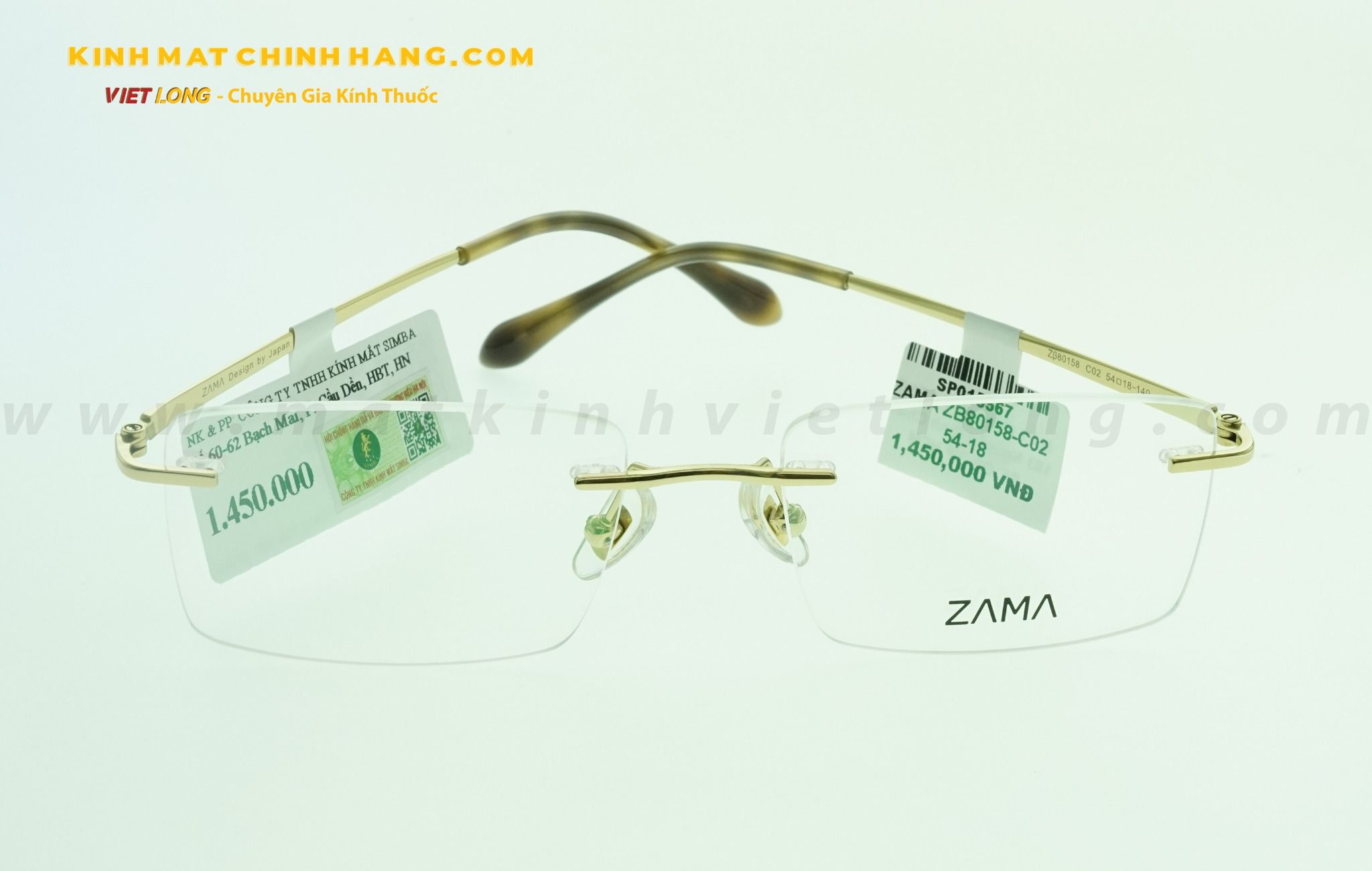 GỌNG KÍNH ZAMA ZB80158-C02 54-18
