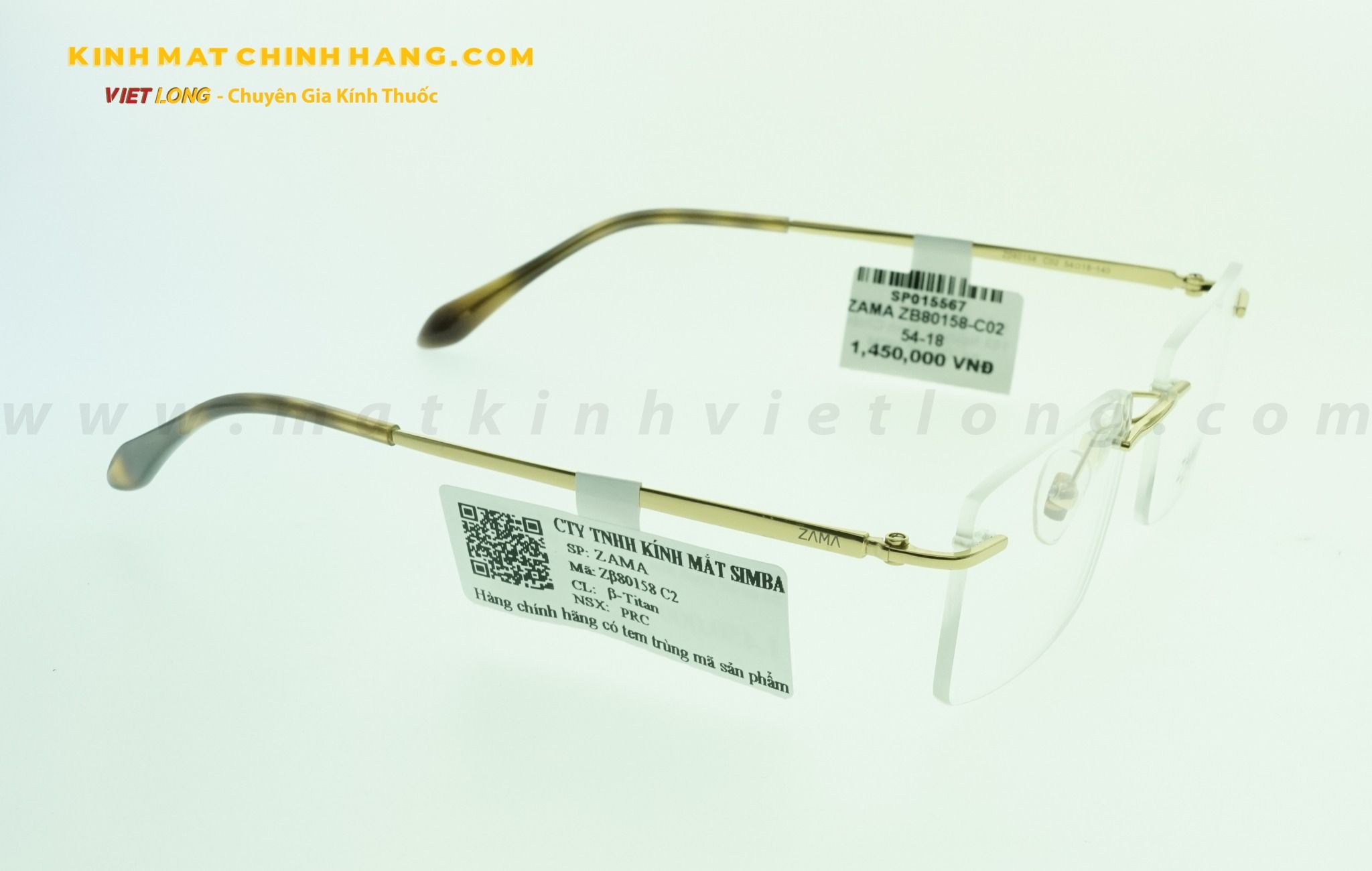 GỌNG KÍNH ZAMA ZB80158-C02 54-18