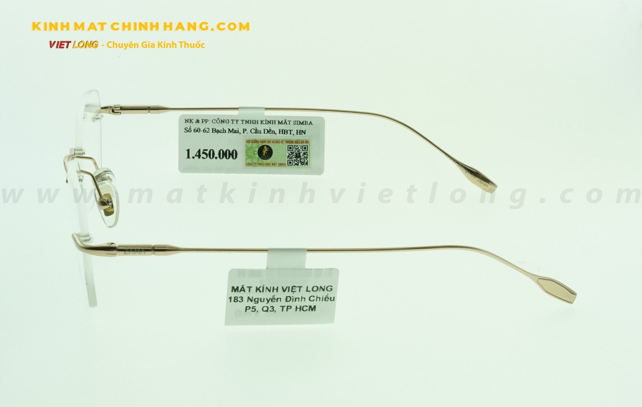  GỌNG KÍNH ZAMA ZB80164-C03 52-18 