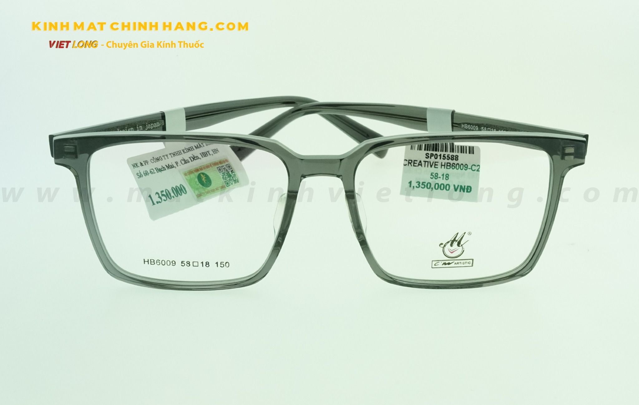  GỌNG KÍNH CREATIVE HB6009-C2 58-18 