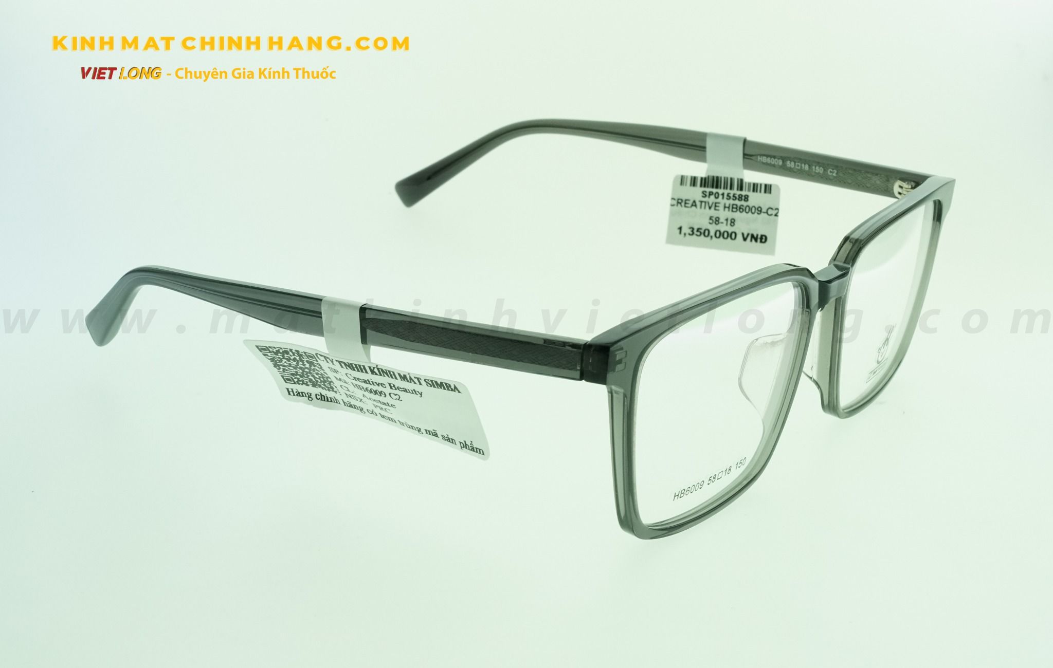 GỌNG KÍNH CREATIVE HB6009-C2 58-18