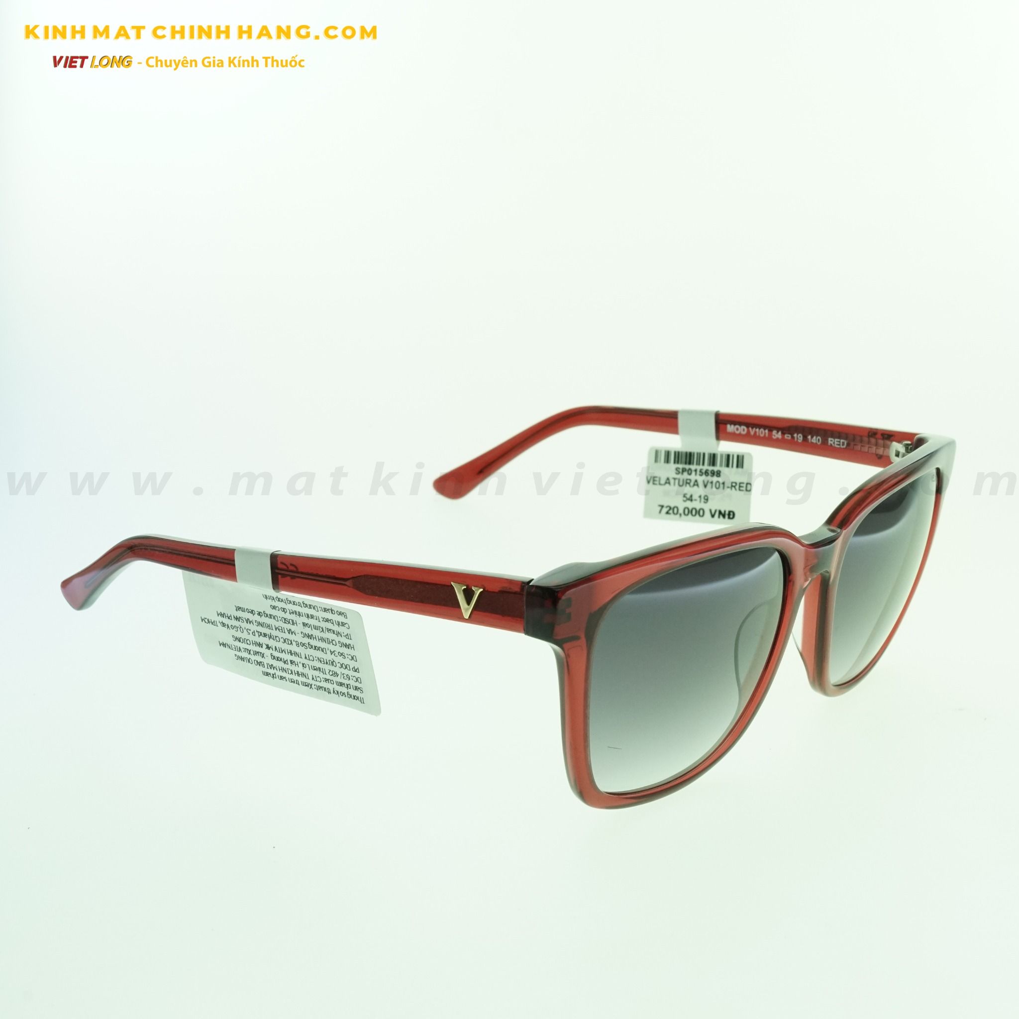 KÍNH MÁT VELATURA V101-RED 54-19