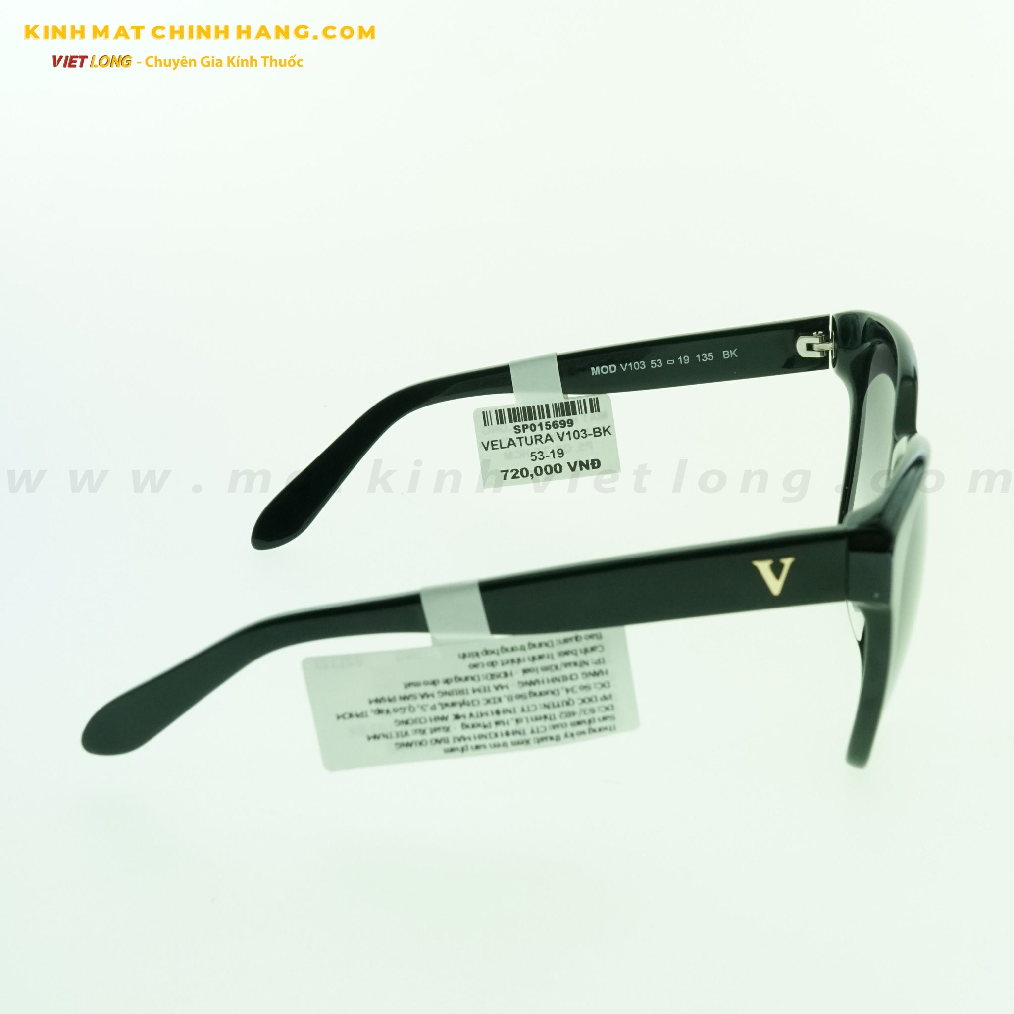 KÍNH MÁT VELATURA V103-BK 53-19