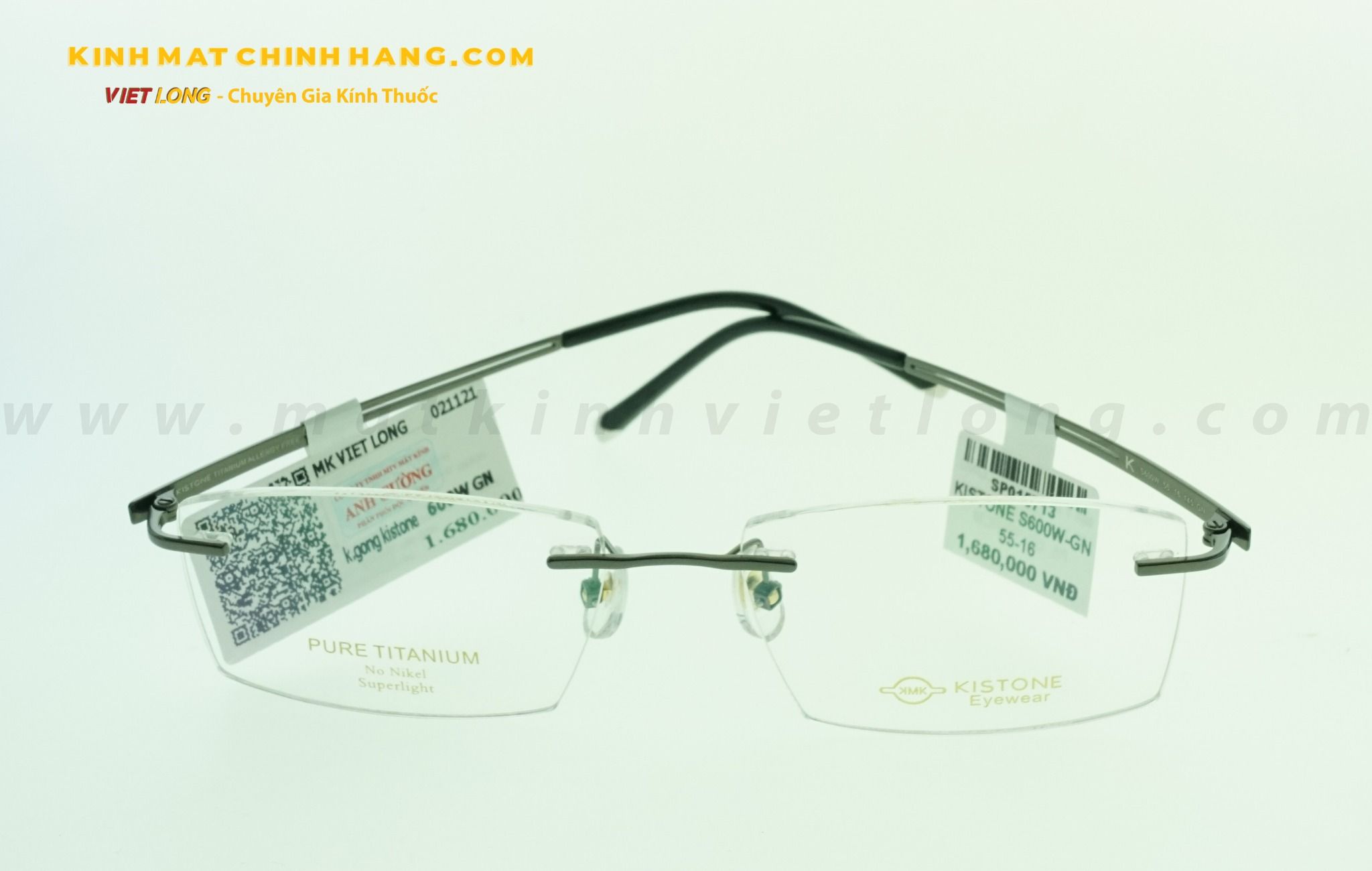 GỌNG KÍNH KISTONE S600W-GN 55-16
