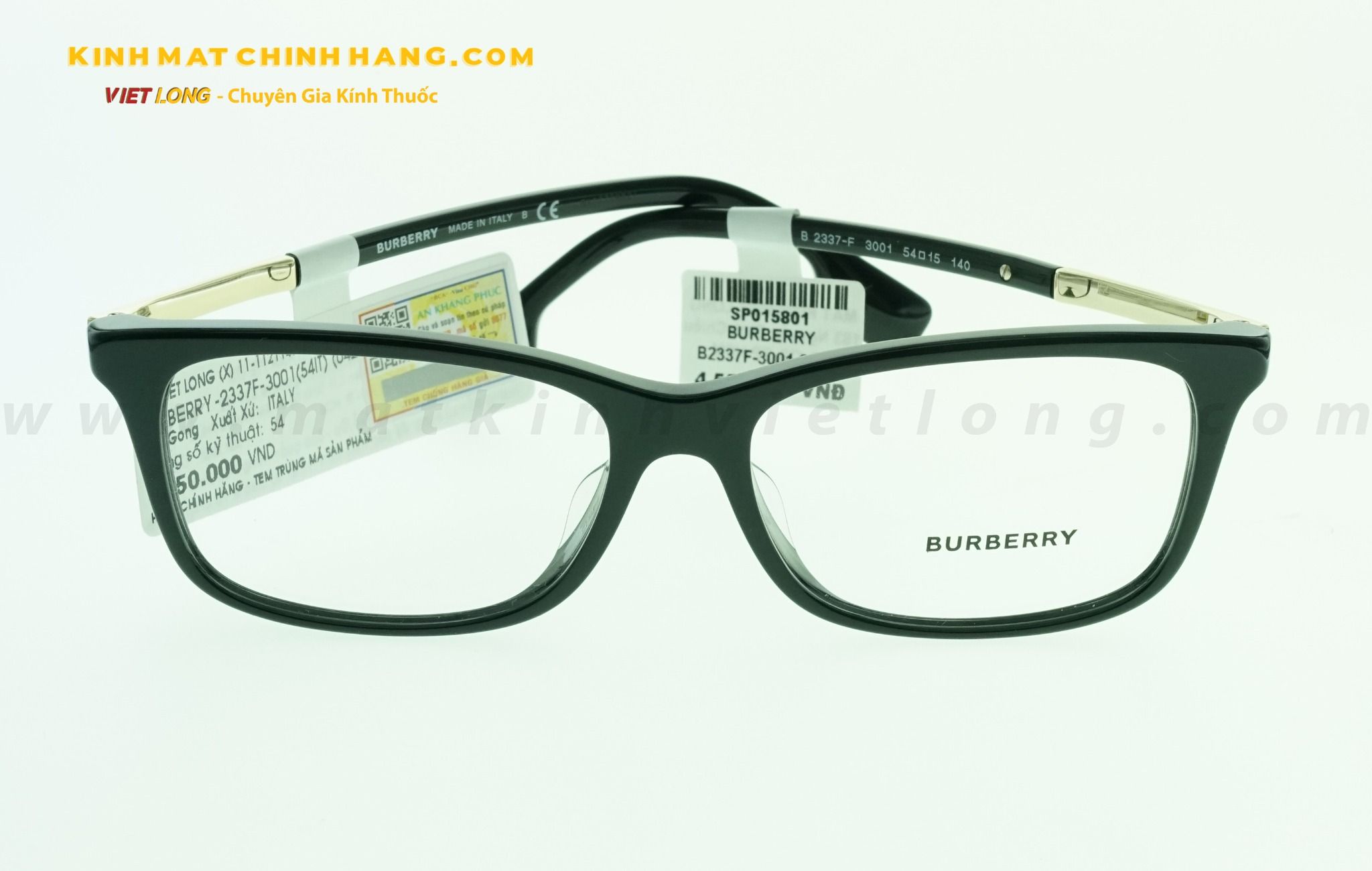 GỌNG KÍNH BURBERRY B2337F-3001 54-15