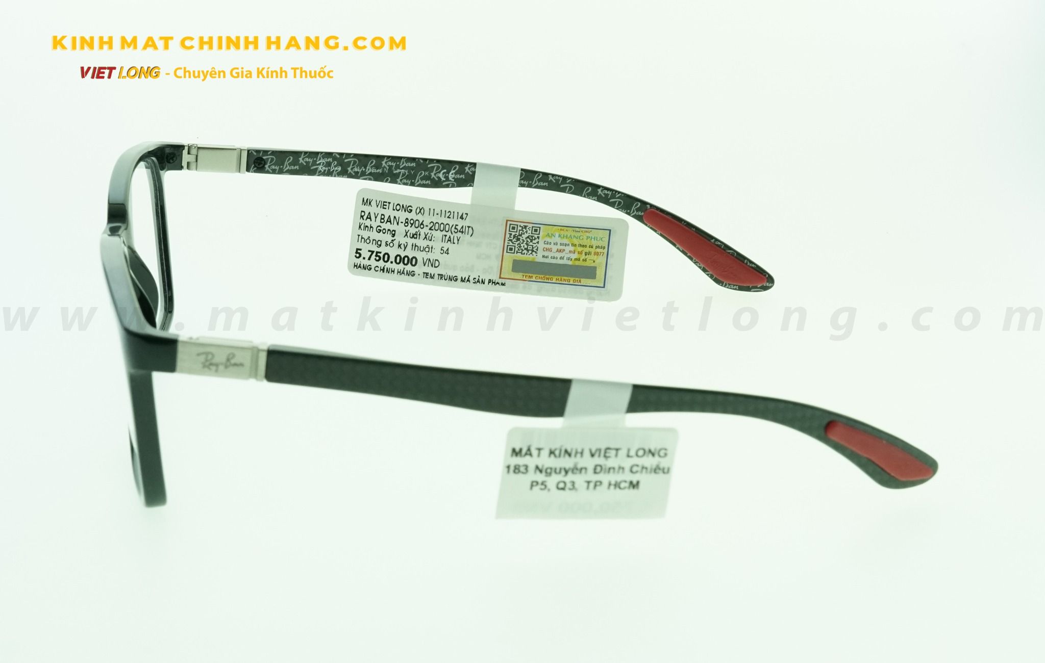  GỌNG KÍNH RAYBAN RB8906-2000 54-19 