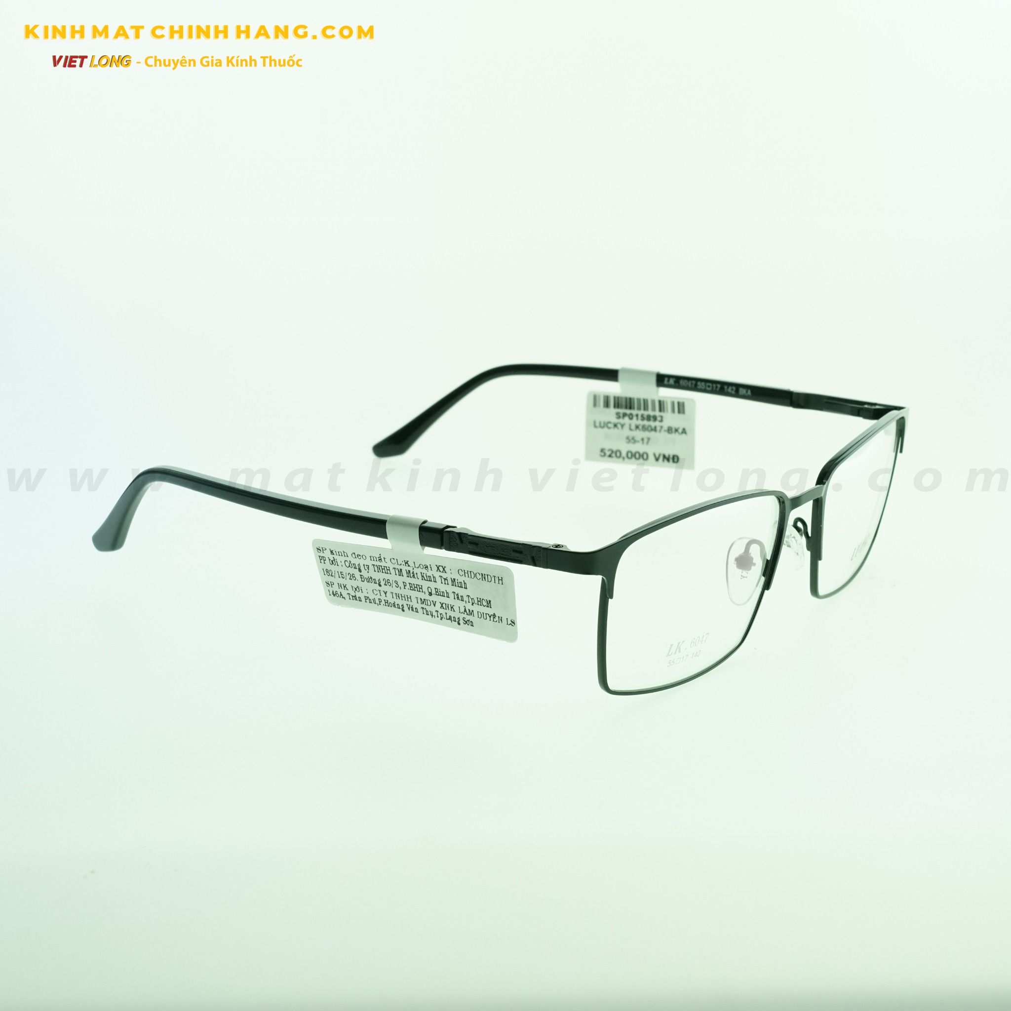 GỌNG KÍNH LUCKY LK6047-BKA 55-17