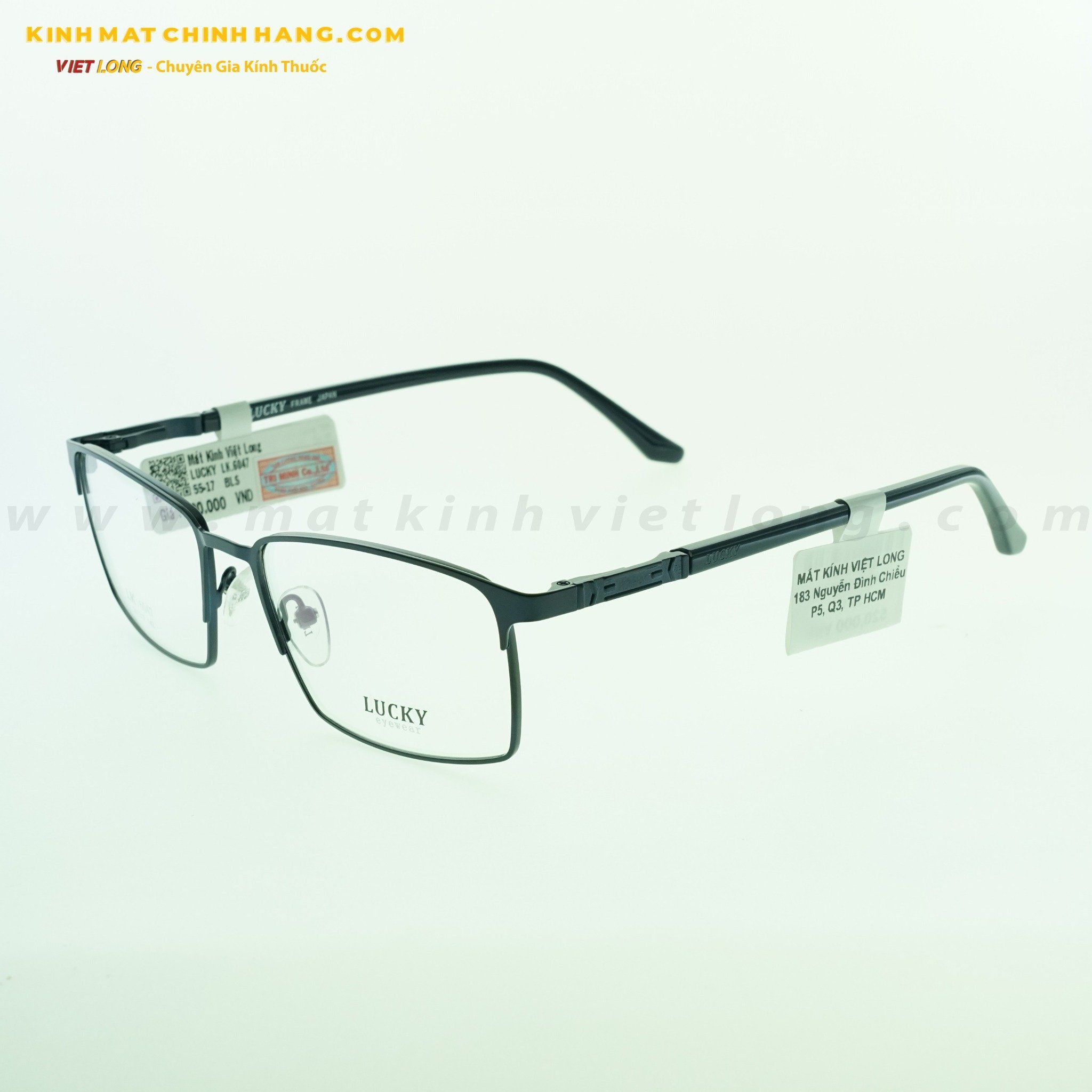 GỌNG KÍNH LUCKY LK6047-BLS 55-17