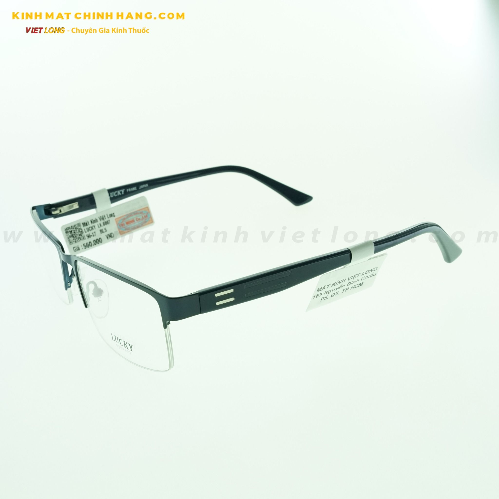 GỌNG KÍNH LUCKY LK6007-BLS 56-17