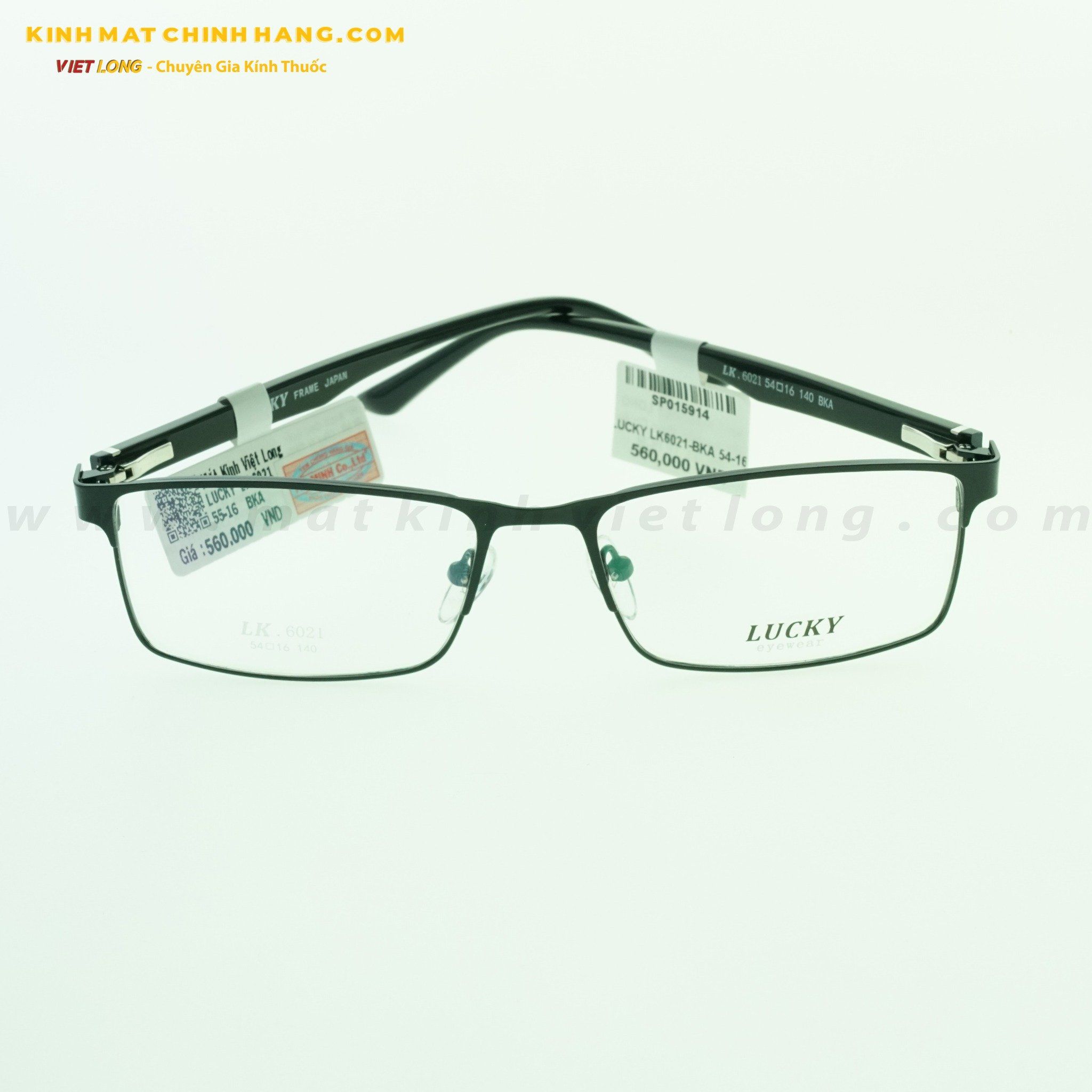 GỌNG KÍNH LUCKY LK6021-BKA 54-16
