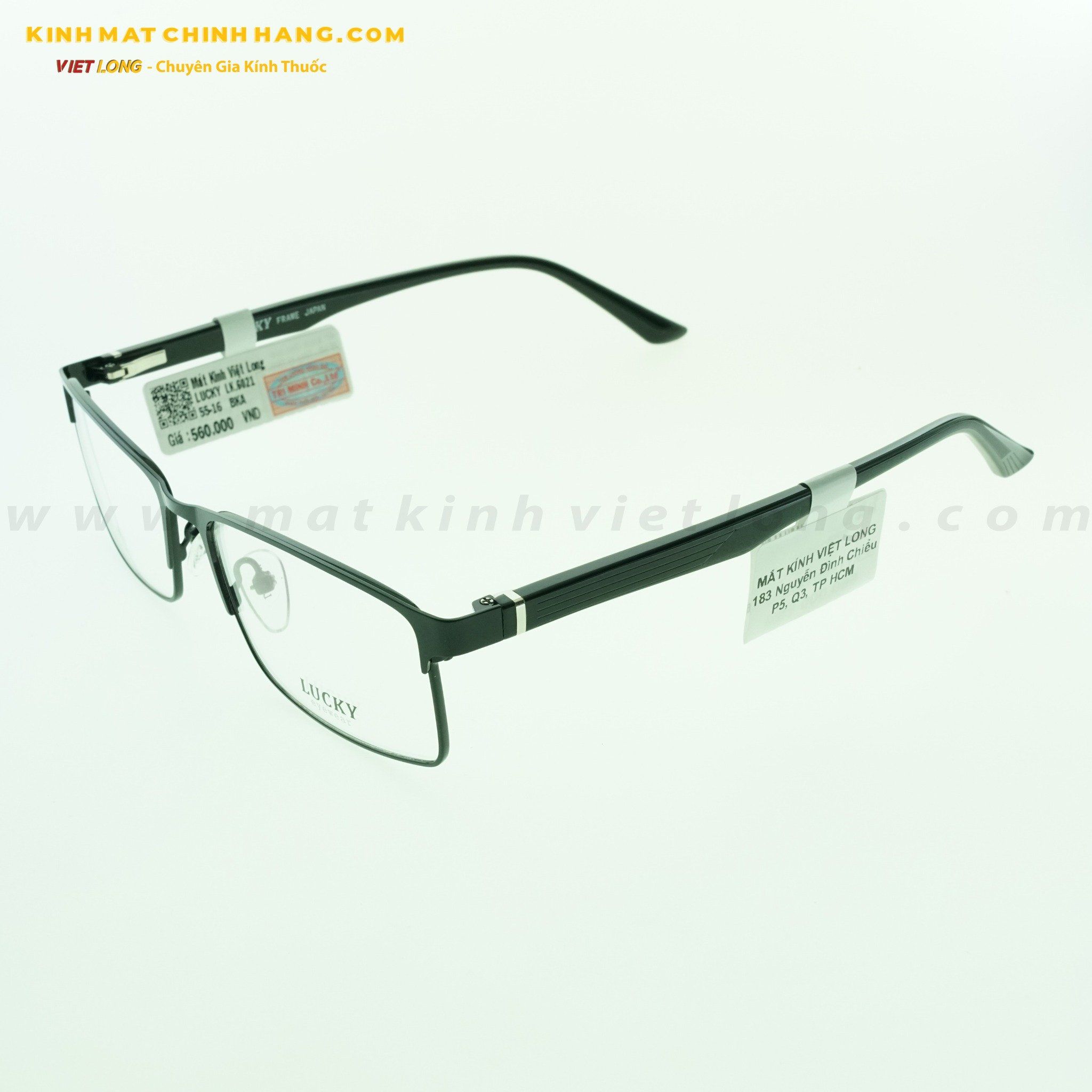 GỌNG KÍNH LUCKY LK6021-BKA 54-16