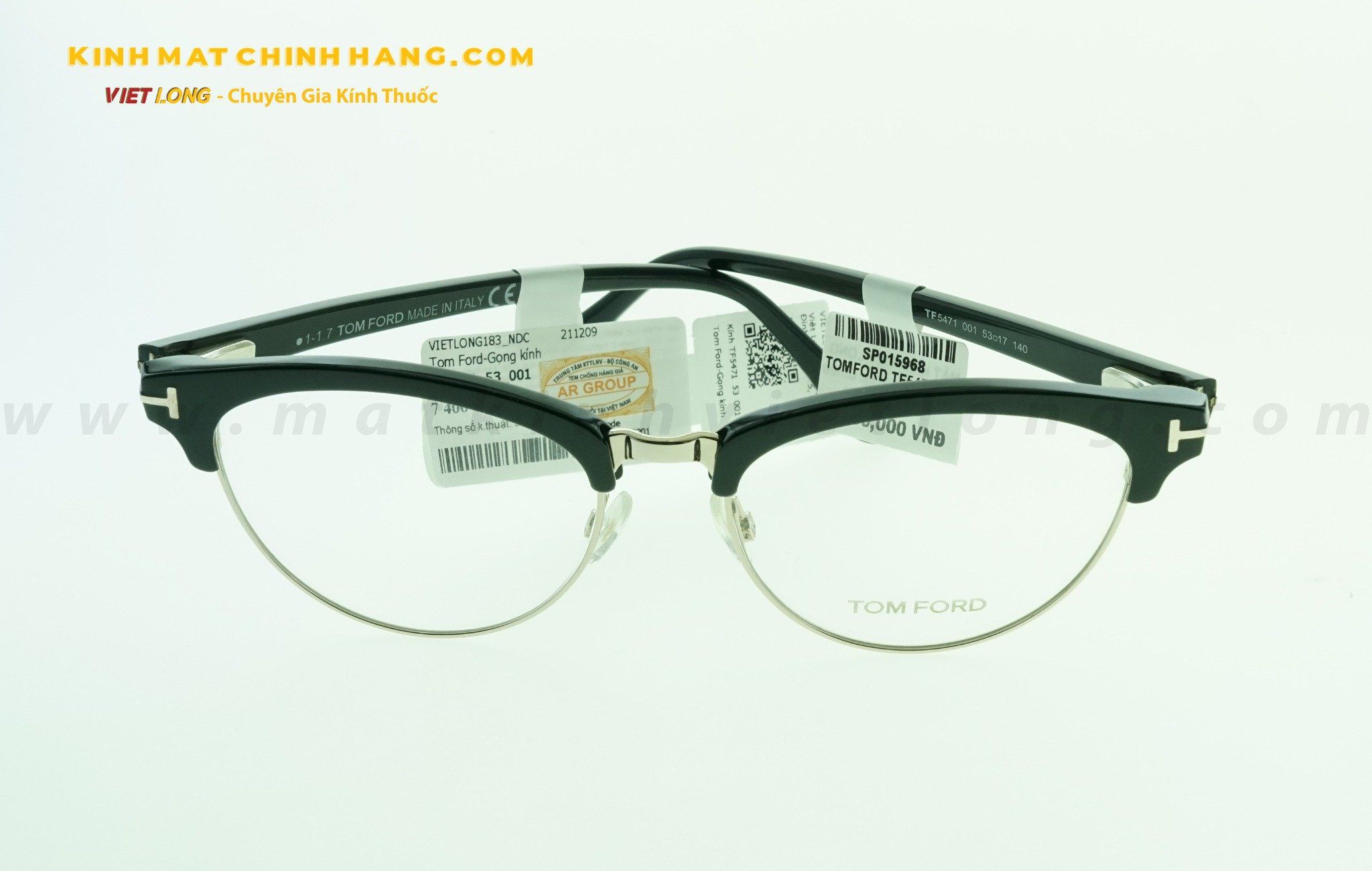 GỌNG KÍNH TOMFORD TF5471-001 53-17