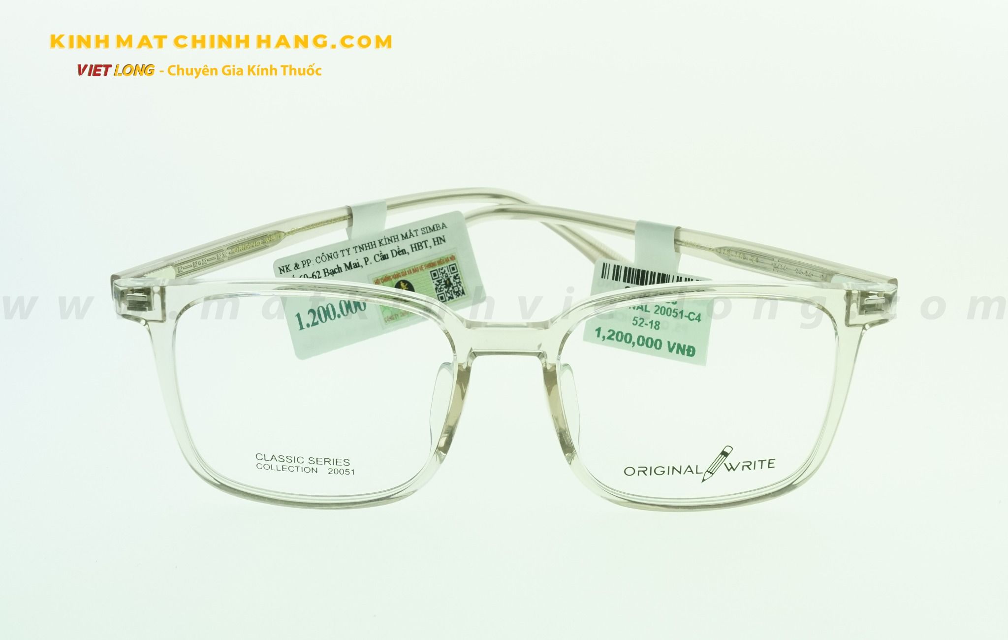GỌNG KÍNH ORIGINAL 20051-C4 52-18