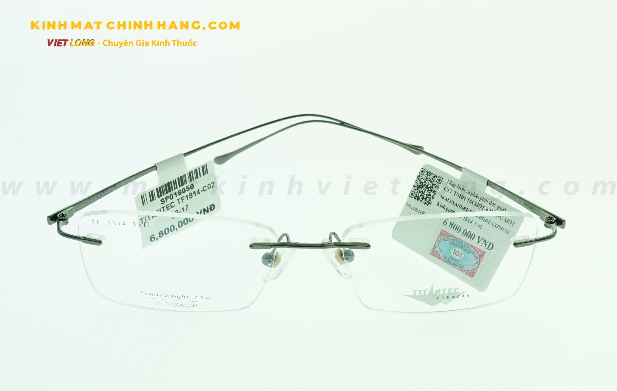 GỌNG KÍNH TITANTEC TF1814-C02 53-17