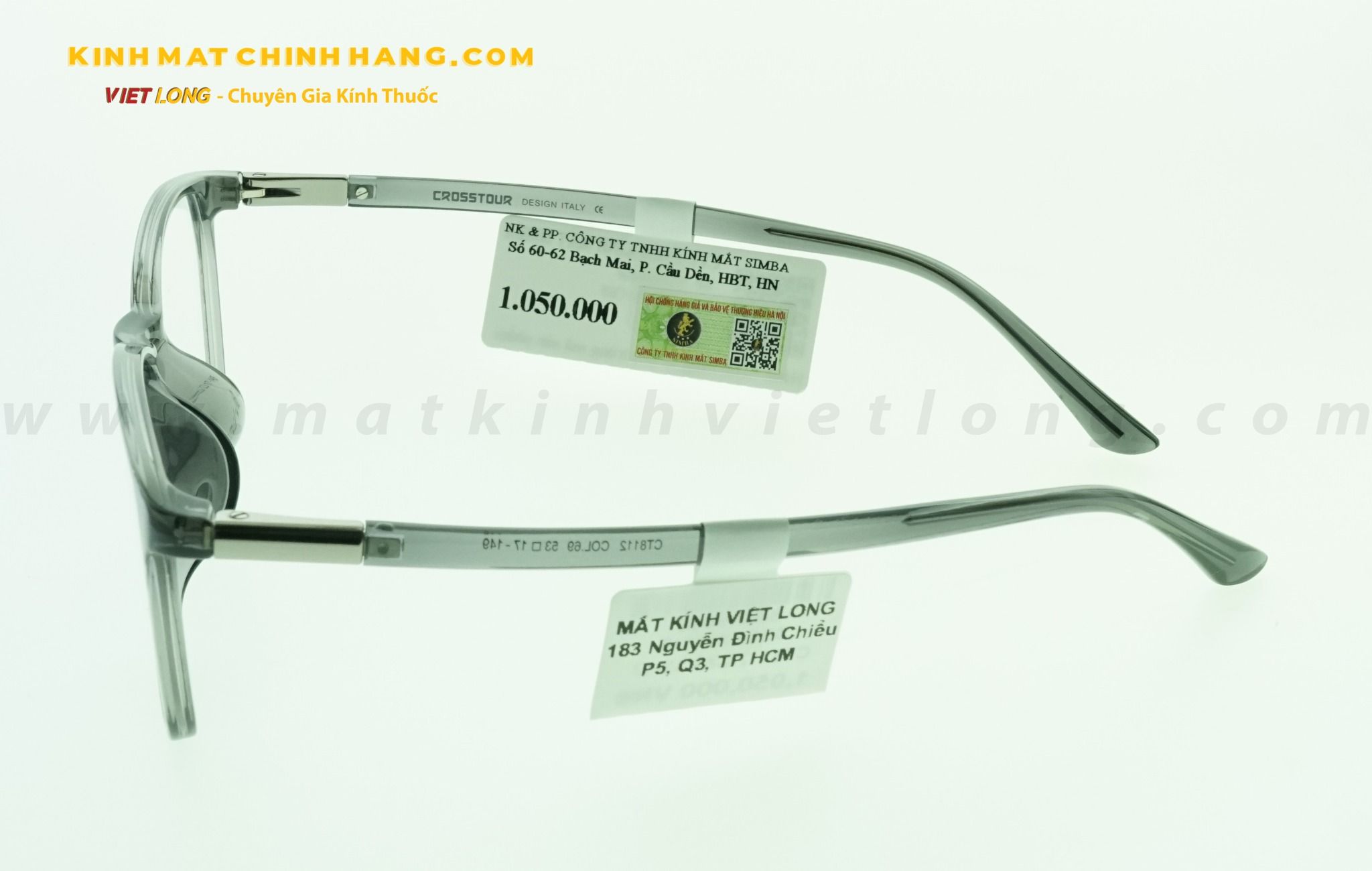 GỌNG KÍNH CROSSTOUR CT8112-C69 53-17
