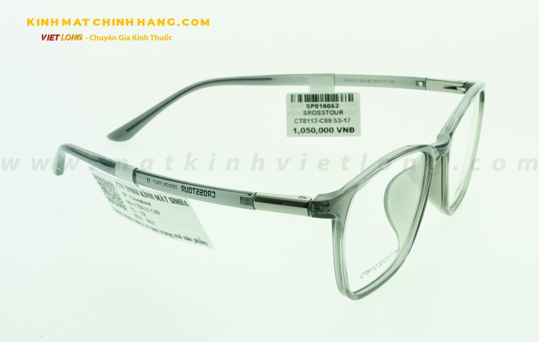 GỌNG KÍNH CROSSTOUR CT8112-C69 53-17