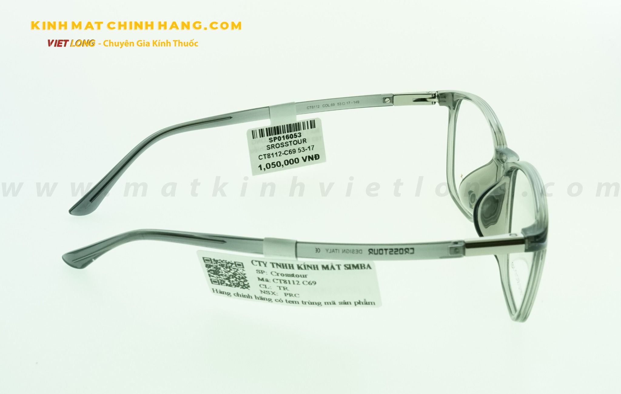 GỌNG KÍNH CROSSTOUR CT8112-C69 53-17
