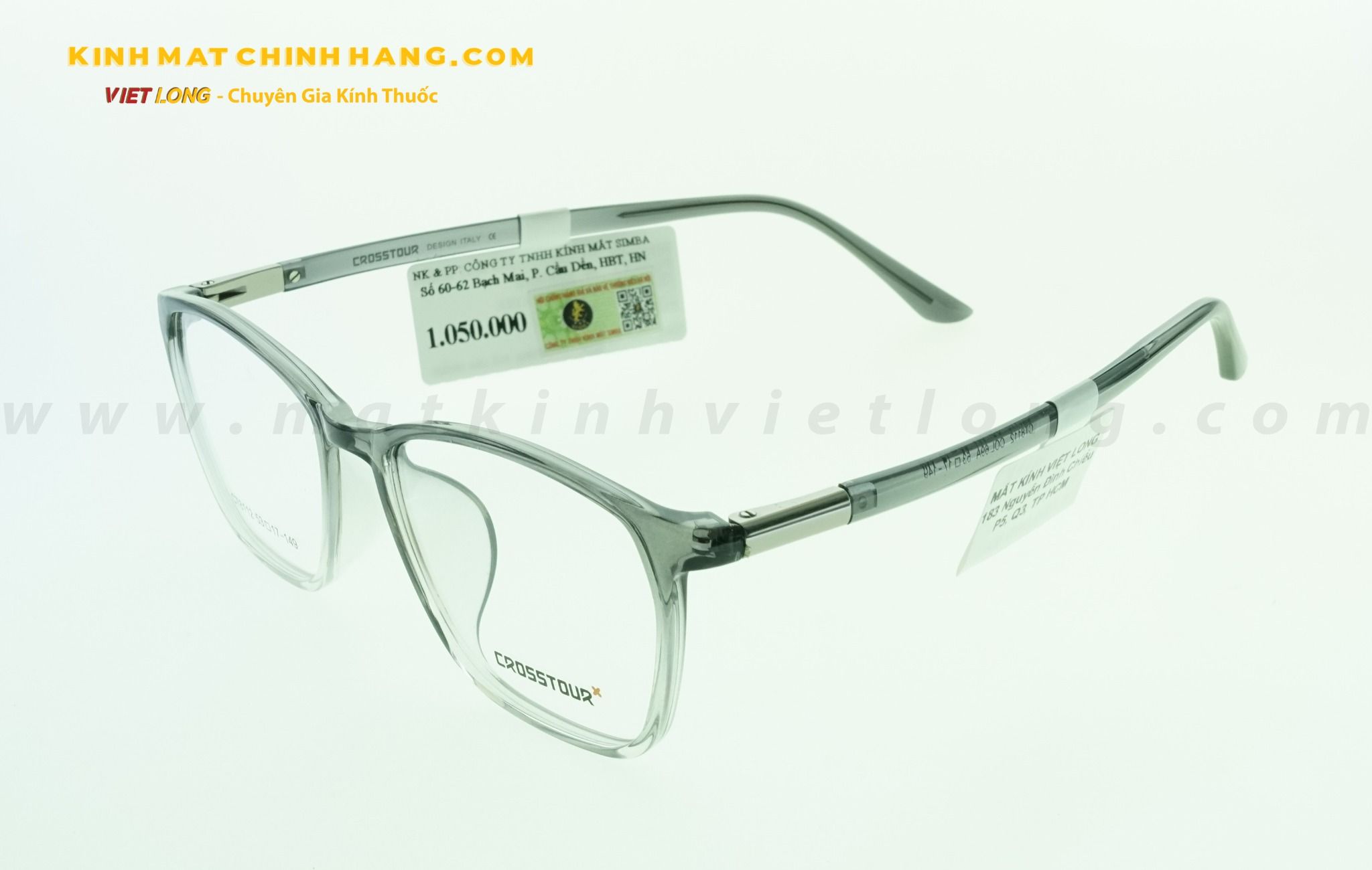 GỌNG KÍNH CROSSTOUR CT8112-C69A 53-17