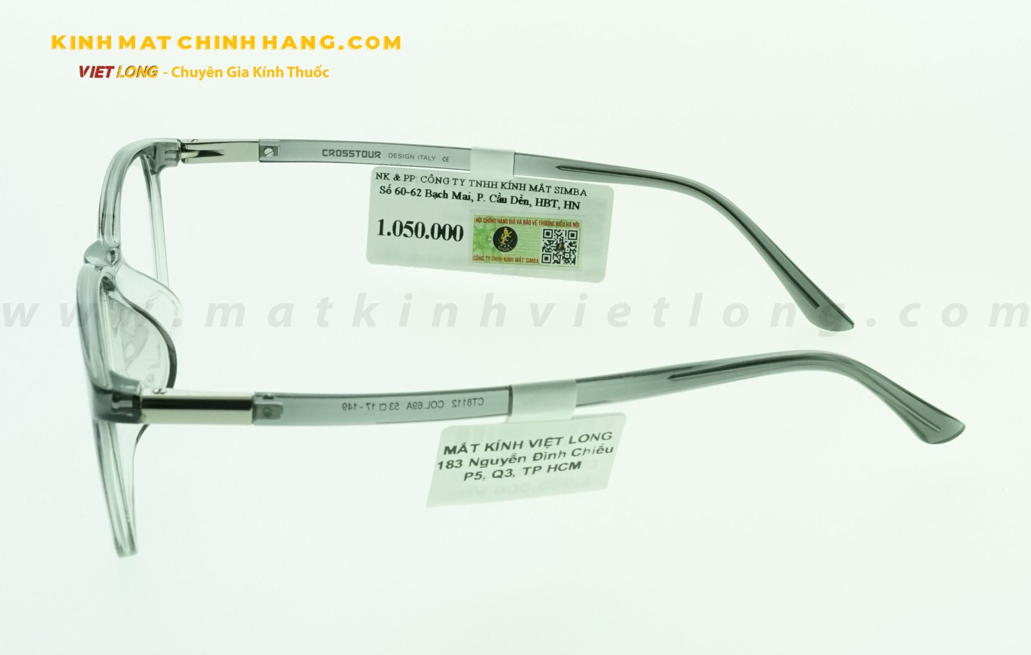 GỌNG KÍNH CROSSTOUR CT8112-C69A 53-17