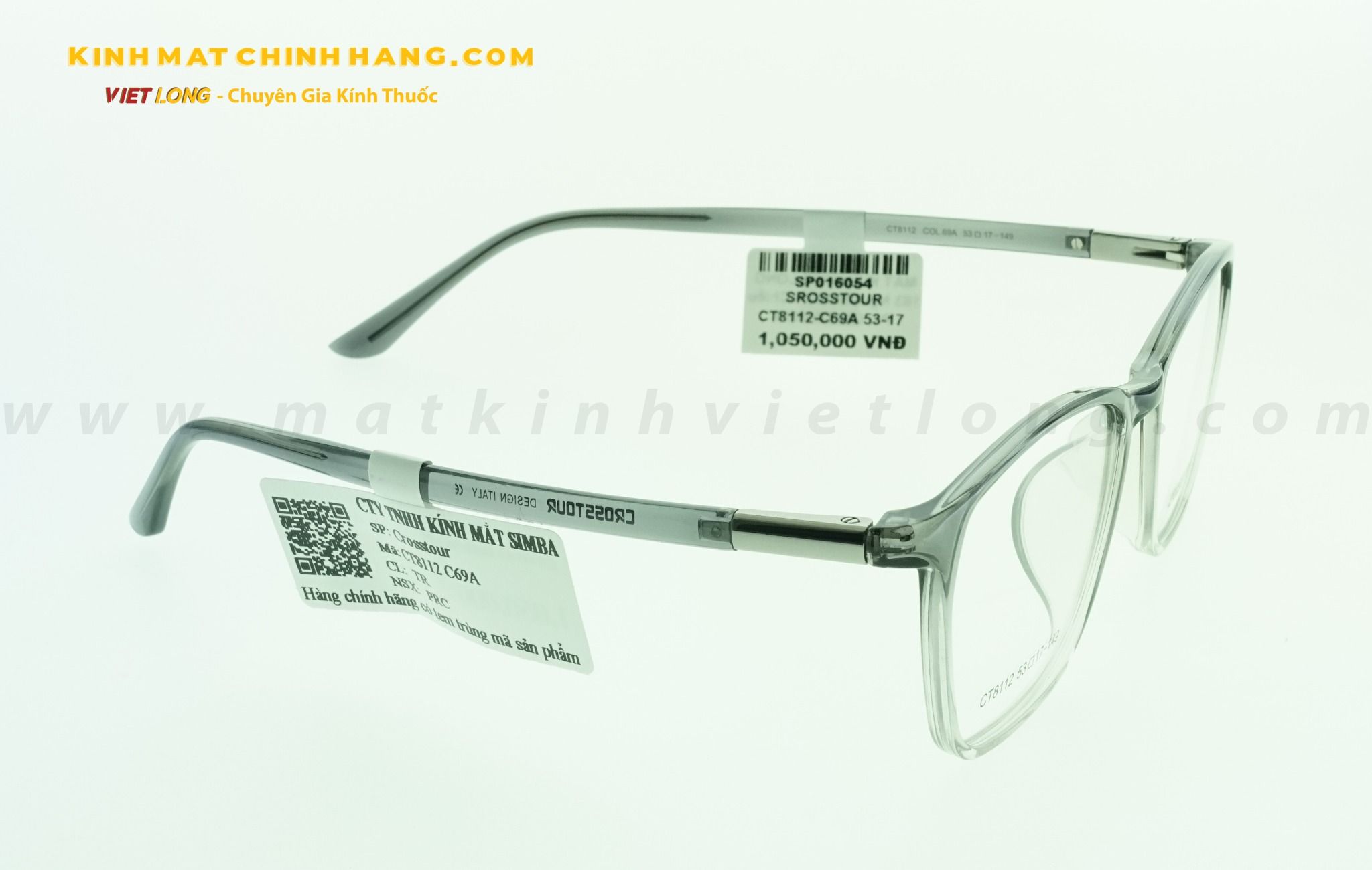 GỌNG KÍNH CROSSTOUR CT8112-C69A 53-17