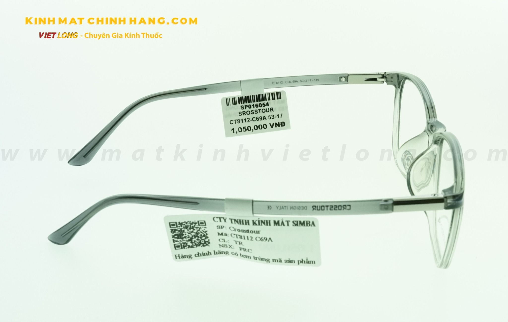 GỌNG KÍNH CROSSTOUR CT8112-C69A 53-17