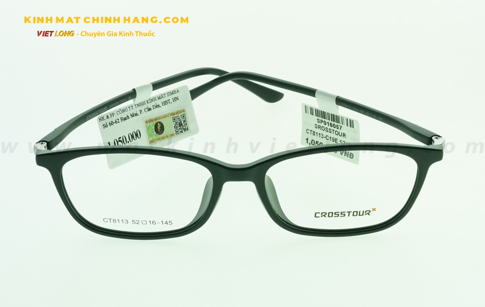 GỌNG KÍNH CROSSTOUR CT8113-C19E 52-16