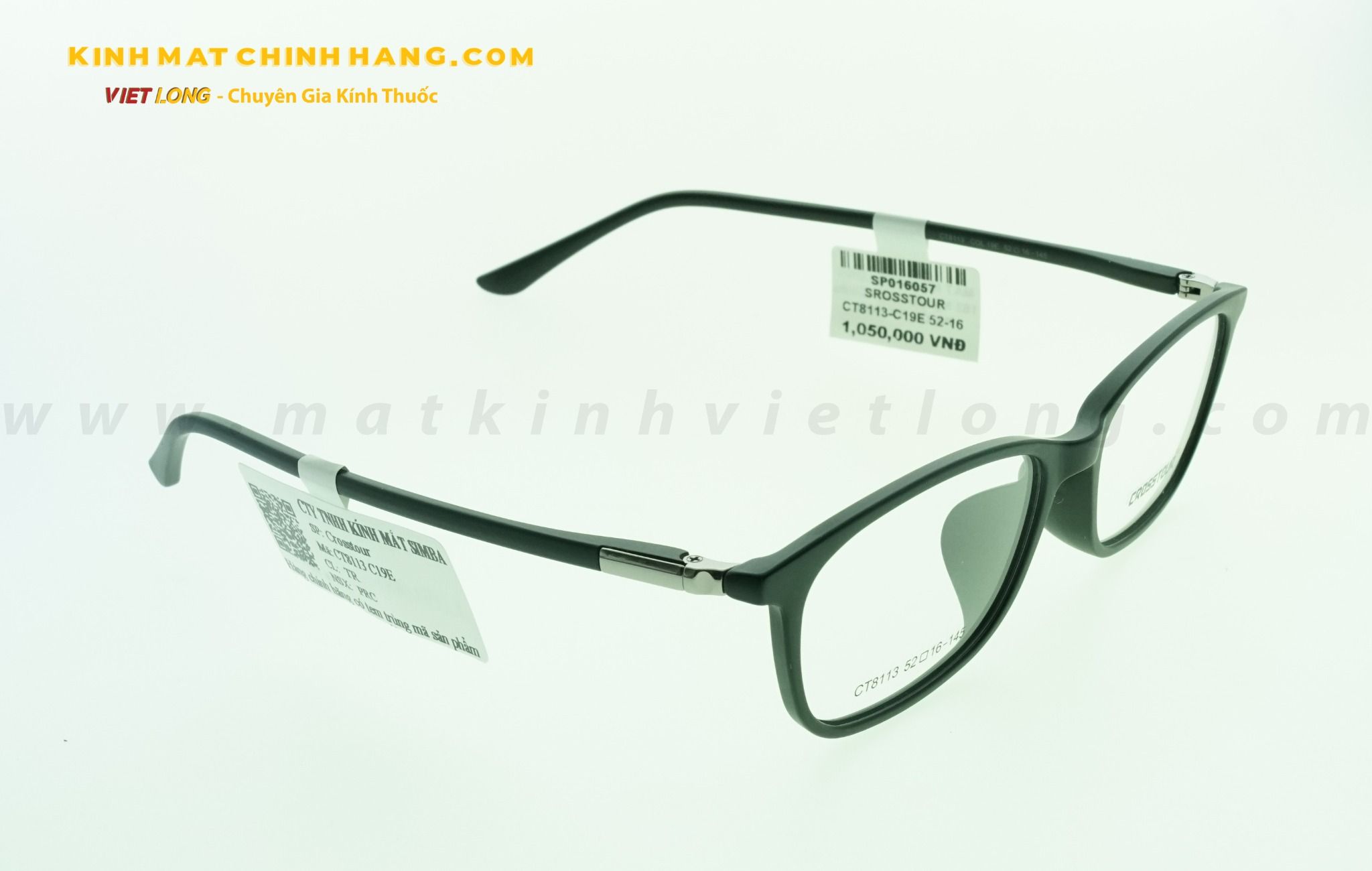 GỌNG KÍNH CROSSTOUR CT8113-C19E 52-16