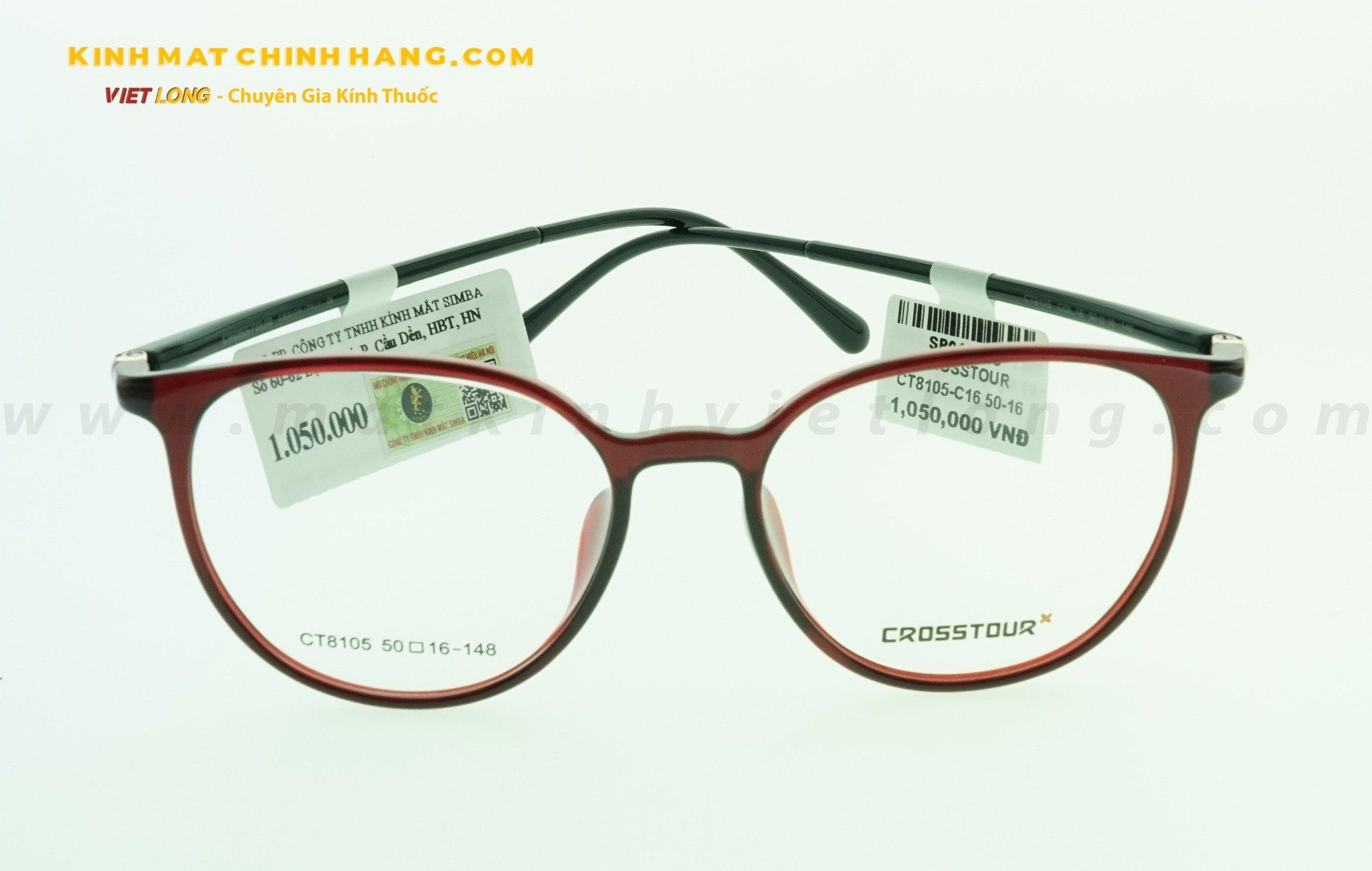 GỌNG KÍNH CROSSTOUR CT8105-C16 50-16