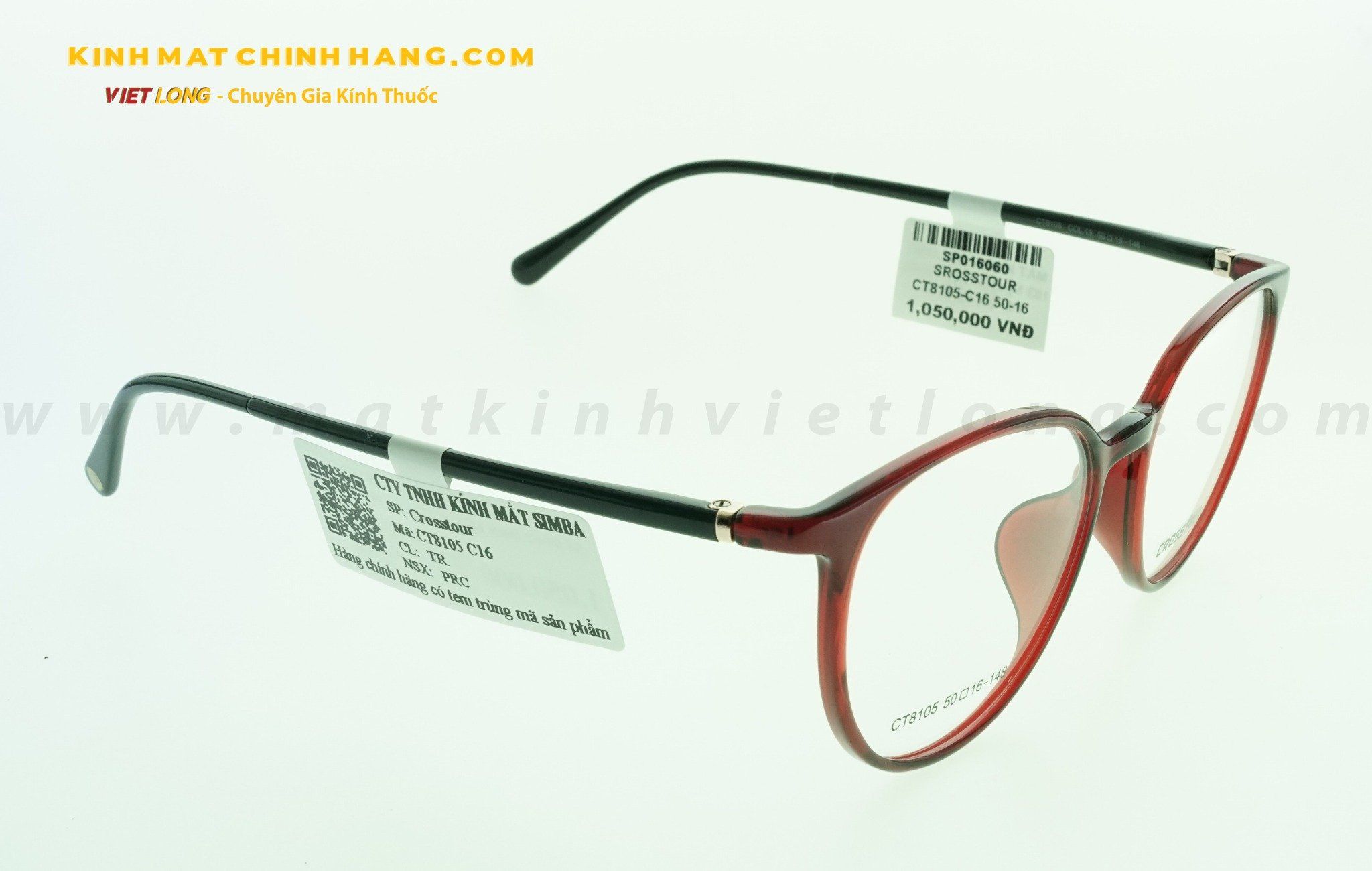 GỌNG KÍNH CROSSTOUR CT8105-C16 50-16