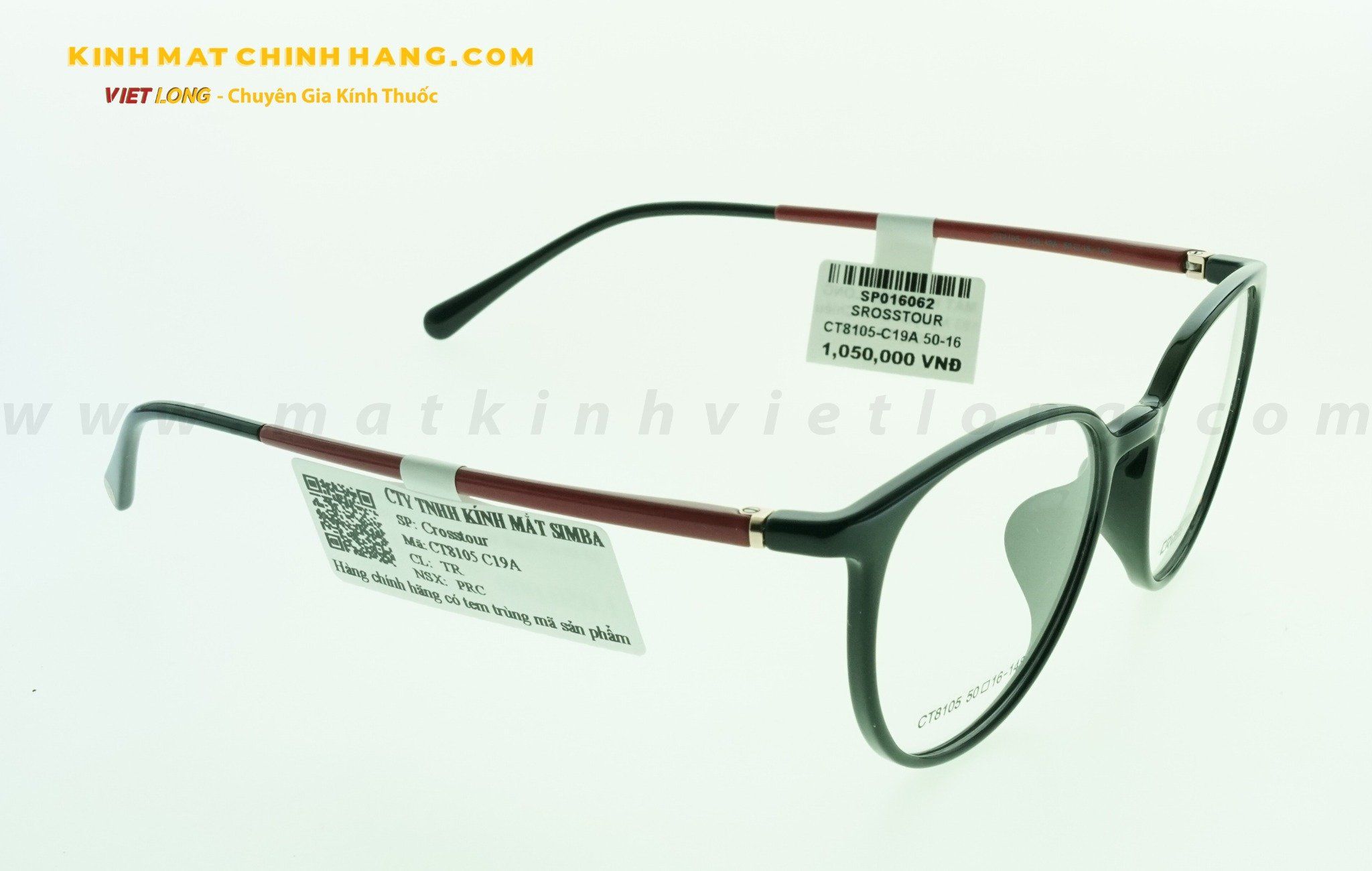 GỌNG KÍNH CROSSTOUR CT8105-C19A 50-16