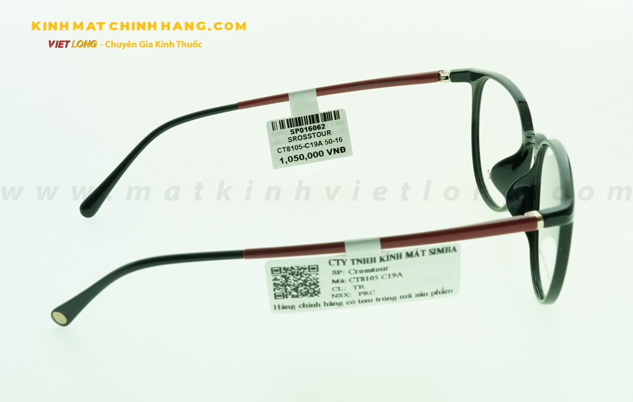 GỌNG KÍNH CROSSTOUR CT8105-C19A 50-16
