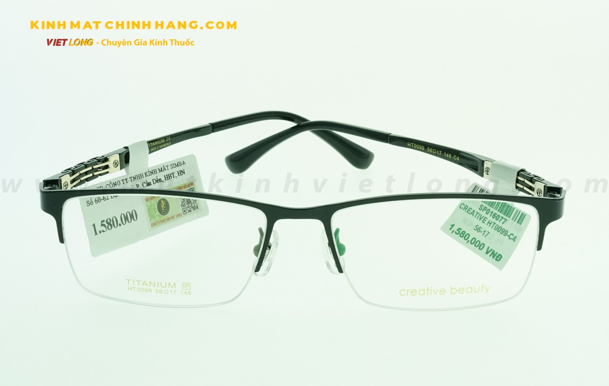  GỌNG KÍNH CREATIVE HT0099-C4 56-17 