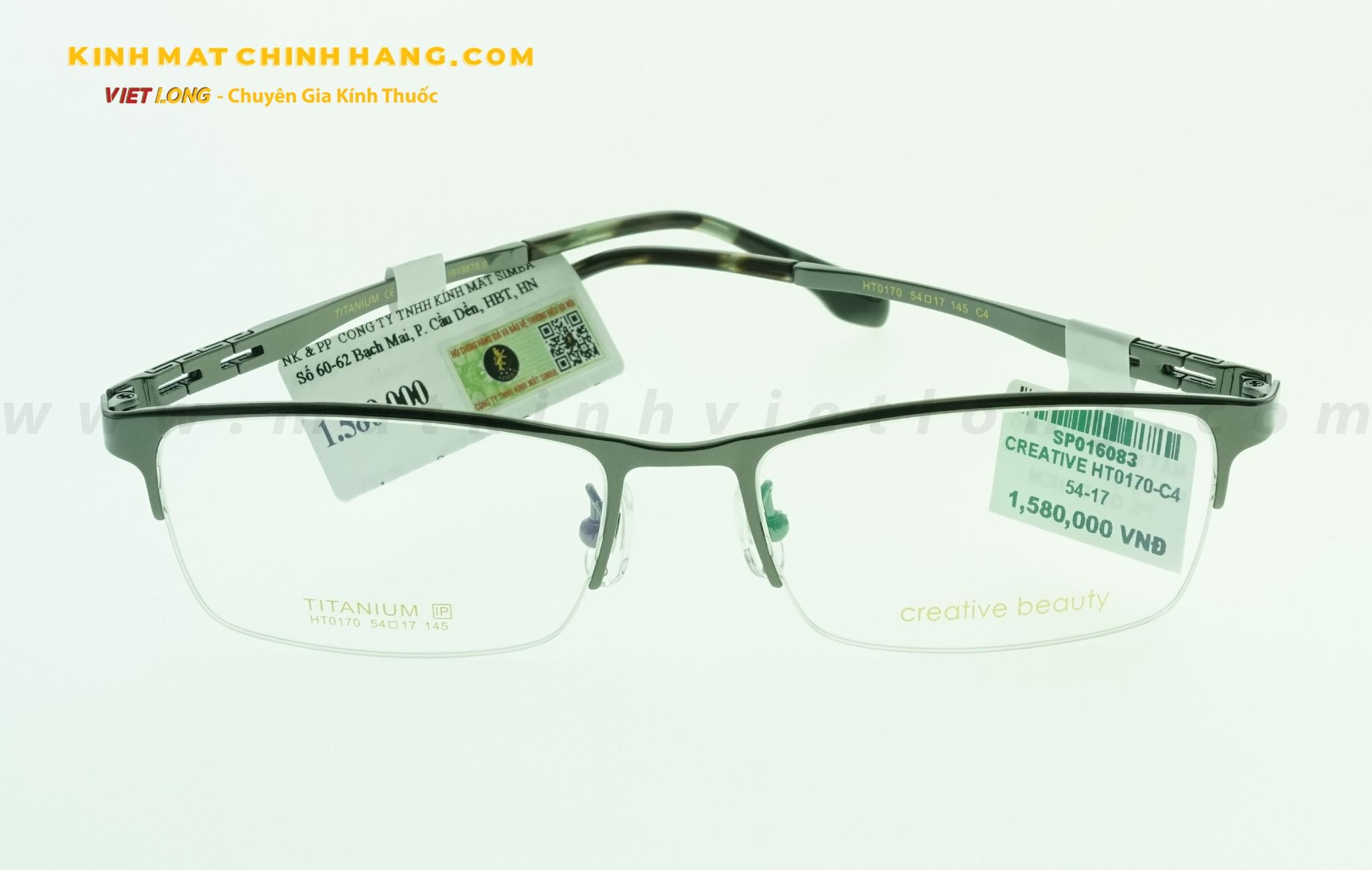 GỌNG KÍNH CREATIVE HT0170-C4 54-17