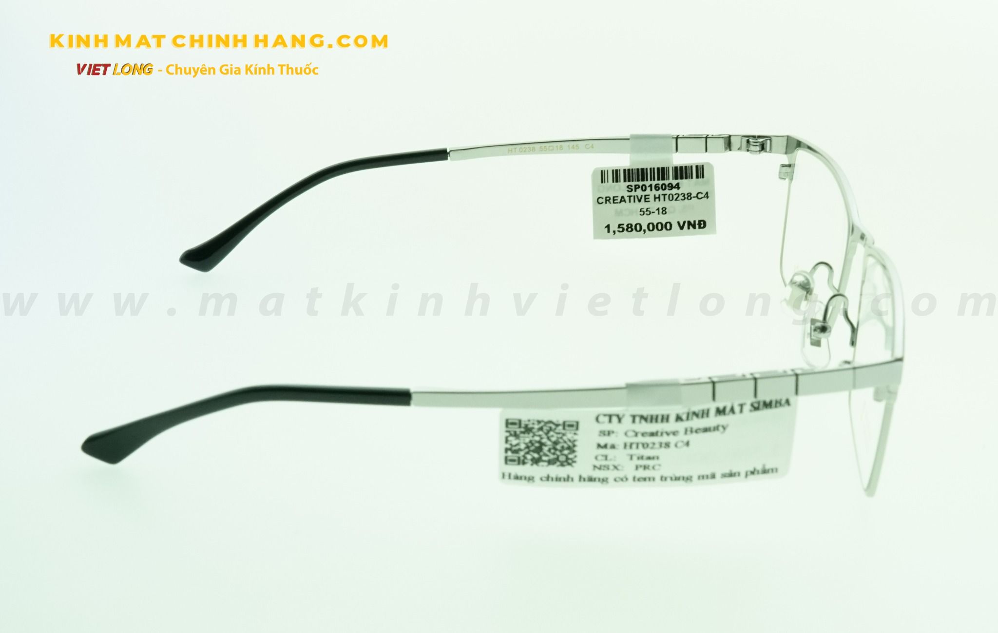  GỌNG KÍNH CREATIVE HT0238-C4 55-18 