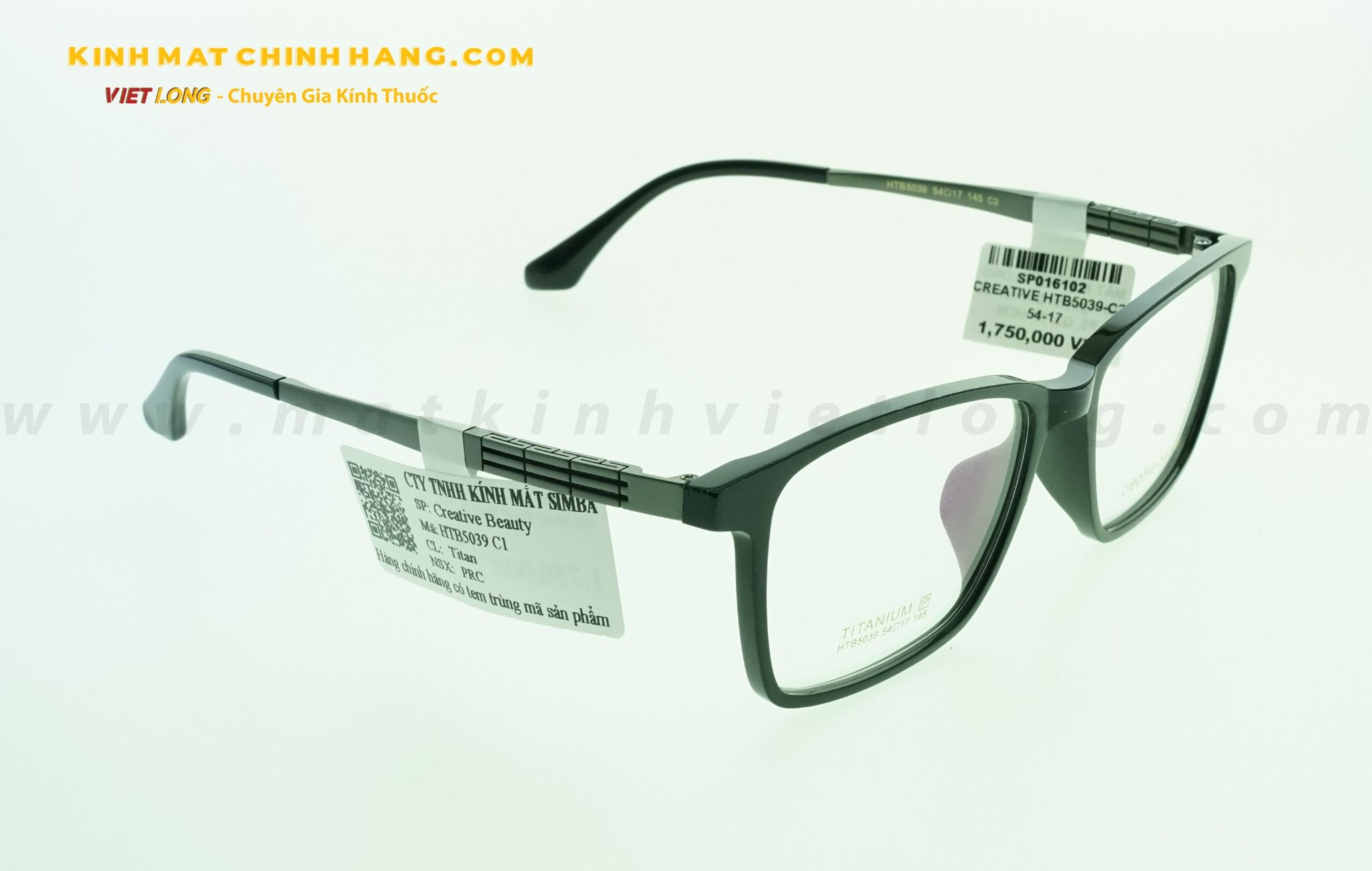 GỌNG KÍNH CREATIVE HTB5039-C2 54-17