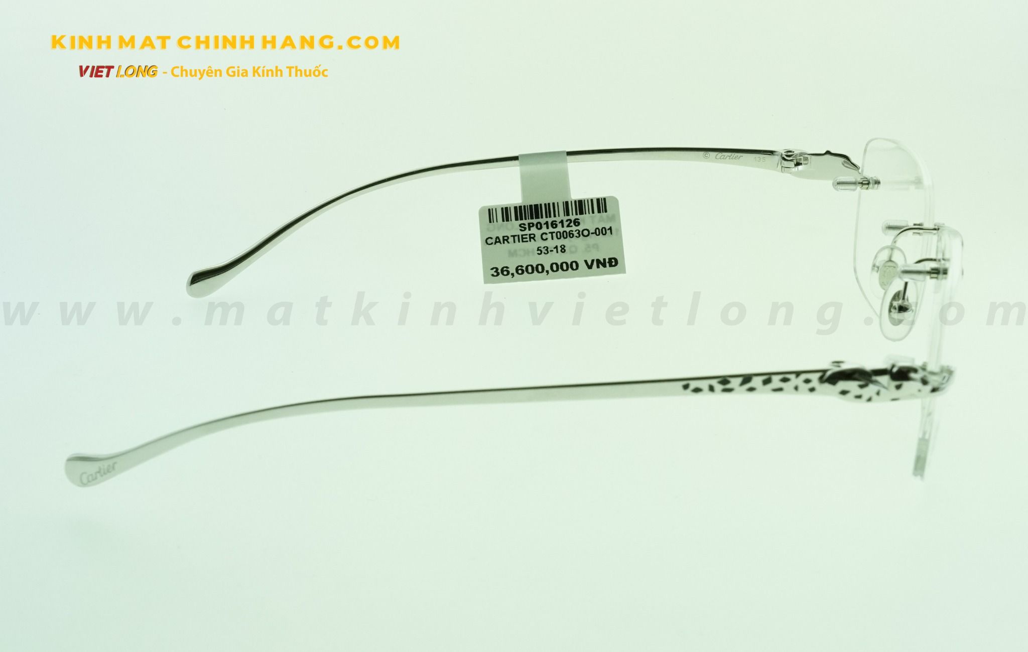  GỌNG KÍNH CARTIER CT0063O-001 53-18 