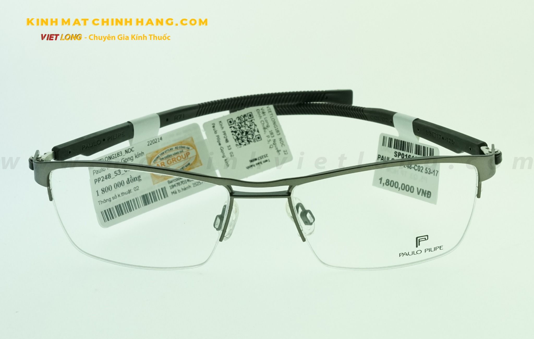 GỌNG KÍNH PAULO PP248-C02 53-17
