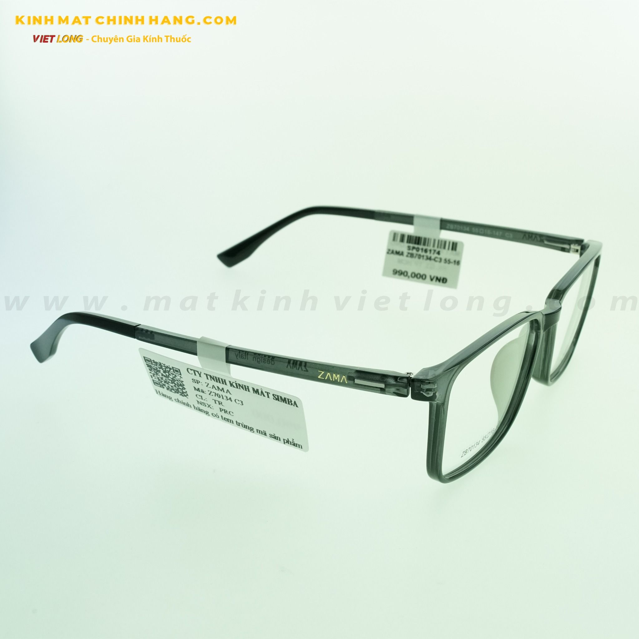 GỌNG KÍNH ZAMA ZB70134-C3 55-16