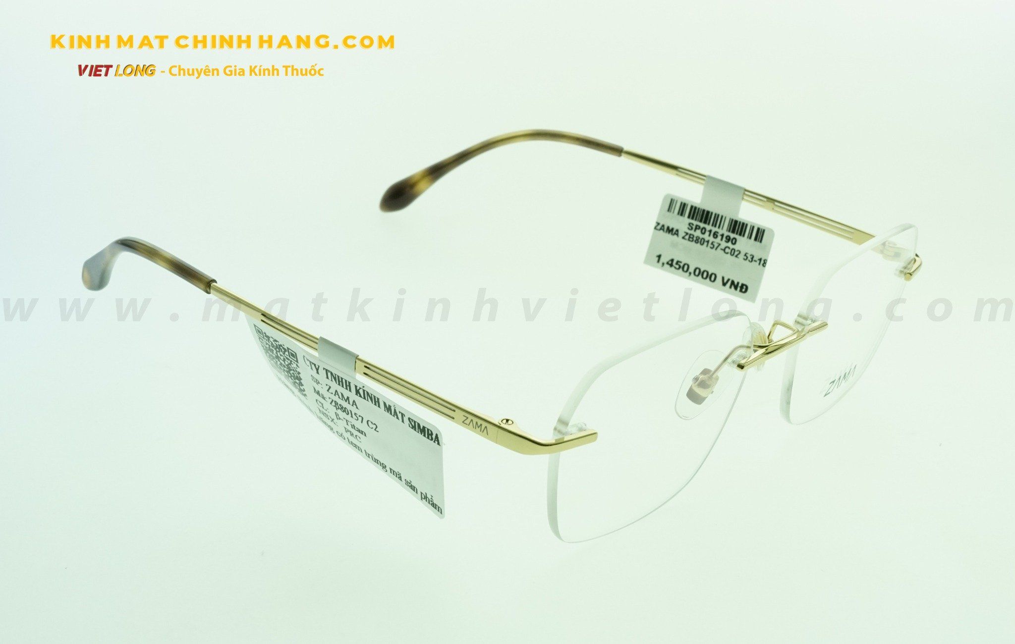  GỌNG KÍNH ZAMA ZB80157-C02 53-18 