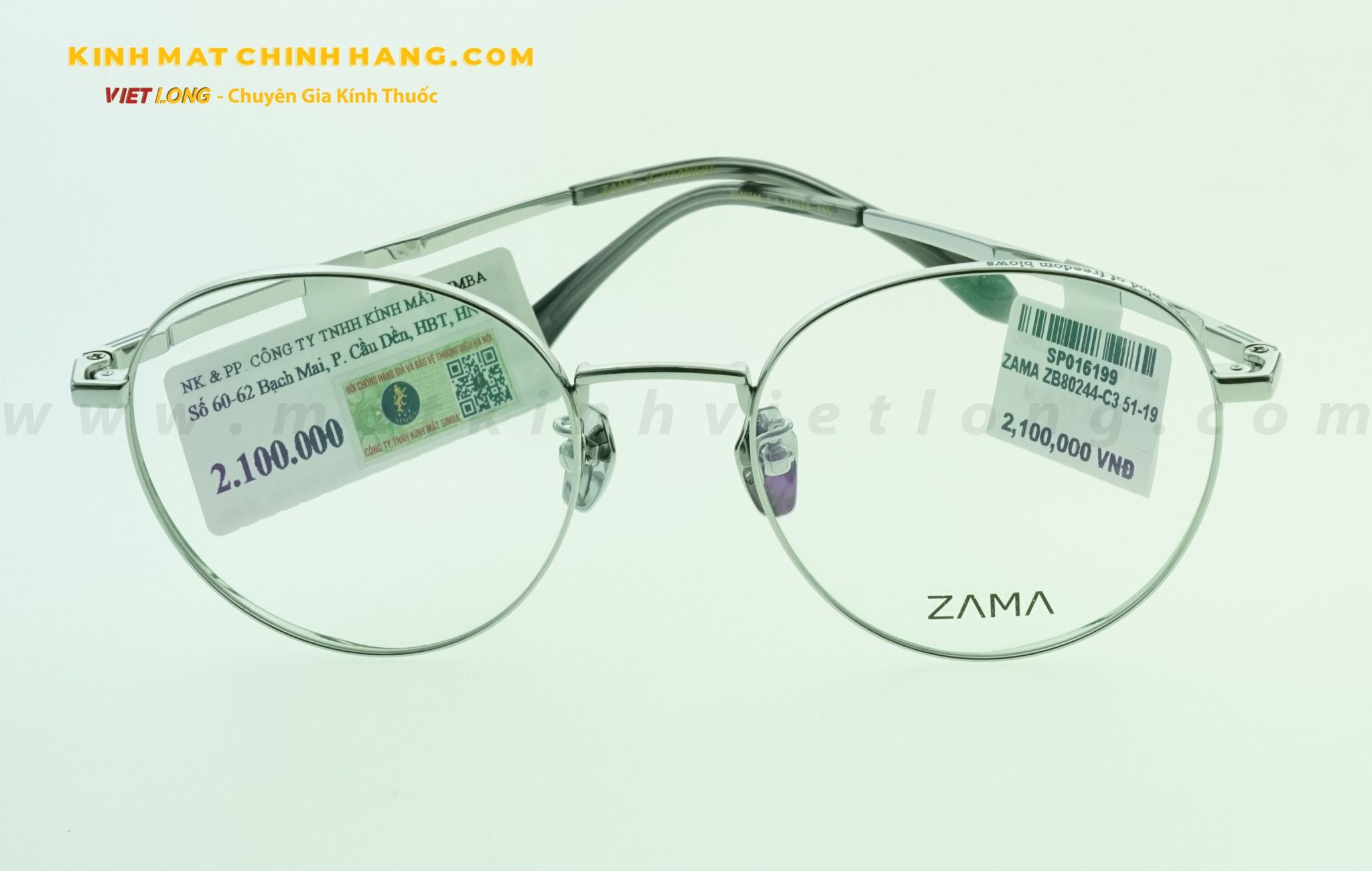 GỌNG KÍNH ZAMA ZB80244-C3 51-19