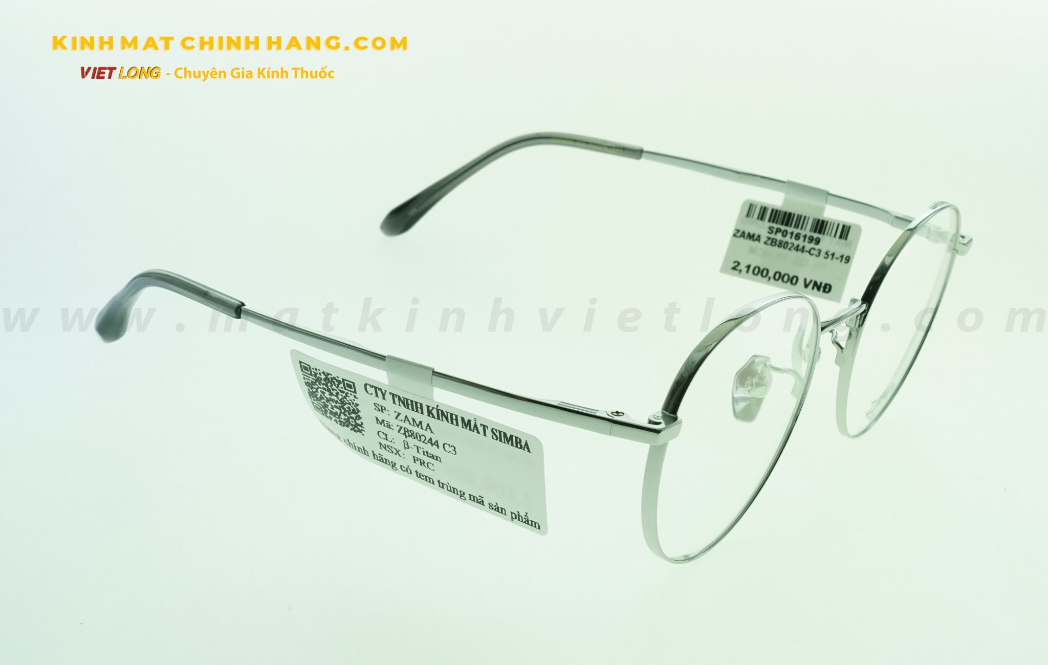 GỌNG KÍNH ZAMA ZB80244-C3 51-19