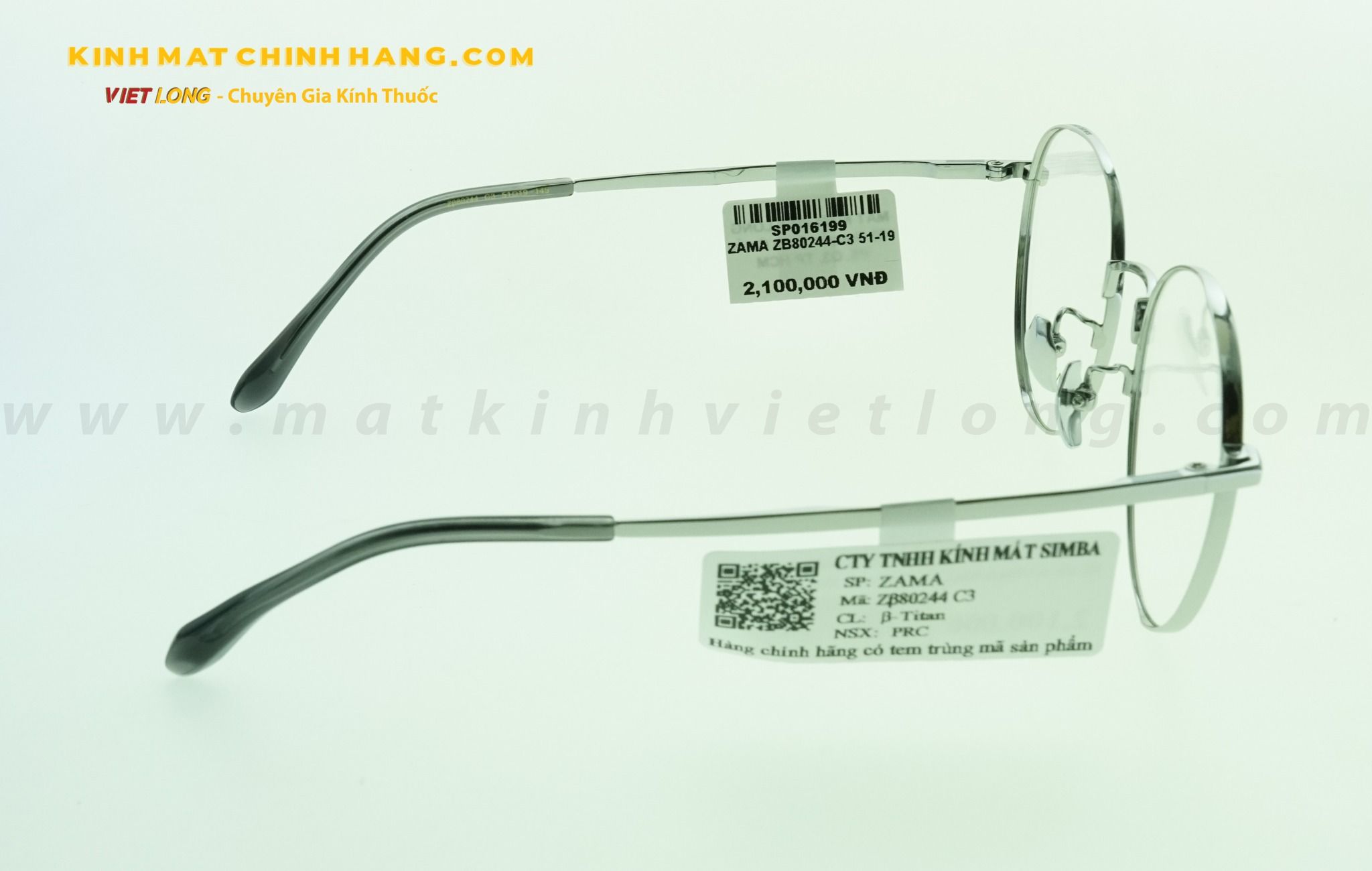 GỌNG KÍNH ZAMA ZB80244-C3 51-19