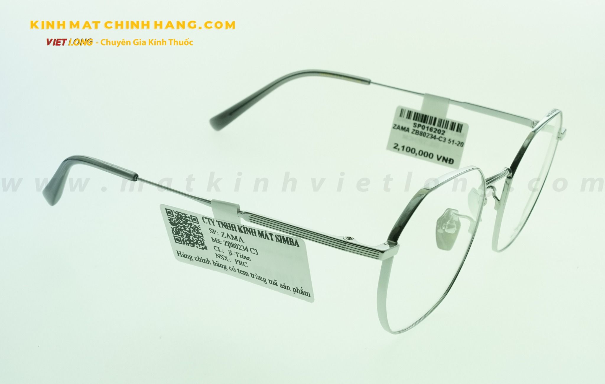 GỌNG KÍNH ZAMA ZB80234-C3 51-20