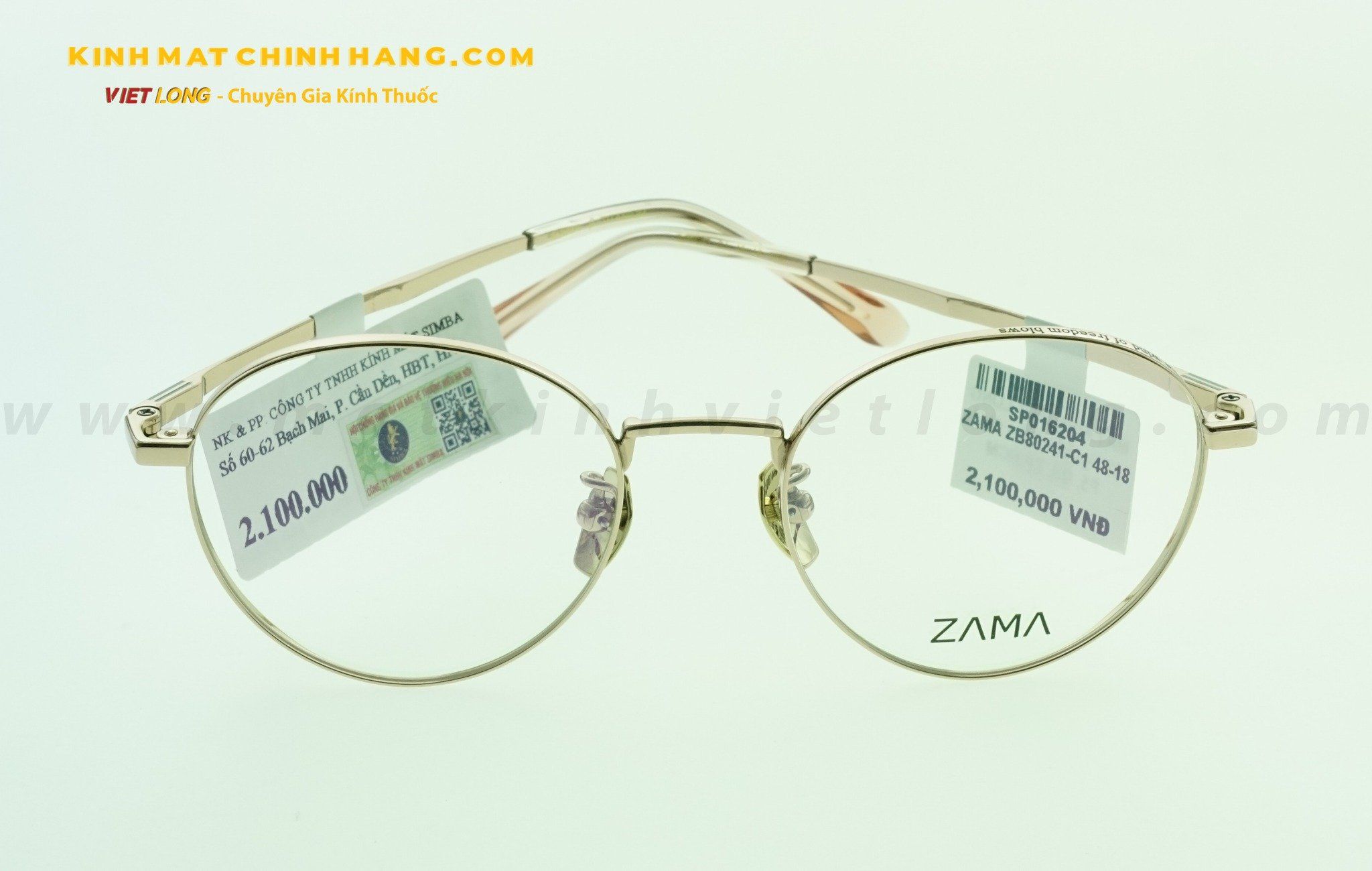 GỌNG KÍNH ZAMA ZB80241-C1 48-18