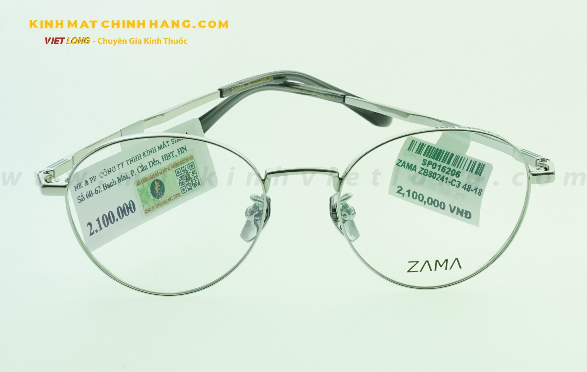 GỌNG KÍNH ZAMA ZB80241-C3 48-18