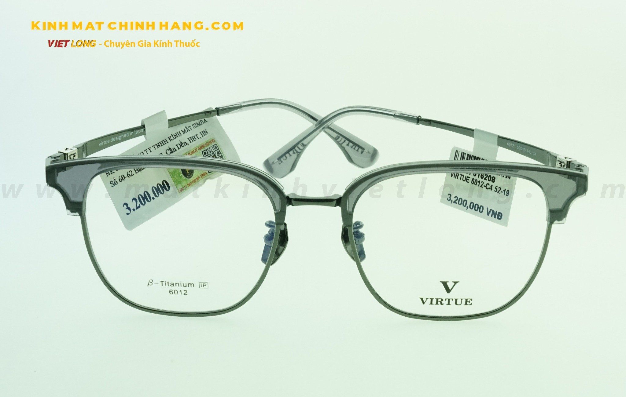  GỌNG KÍNH VIRTUE 6012-C4 52-19 