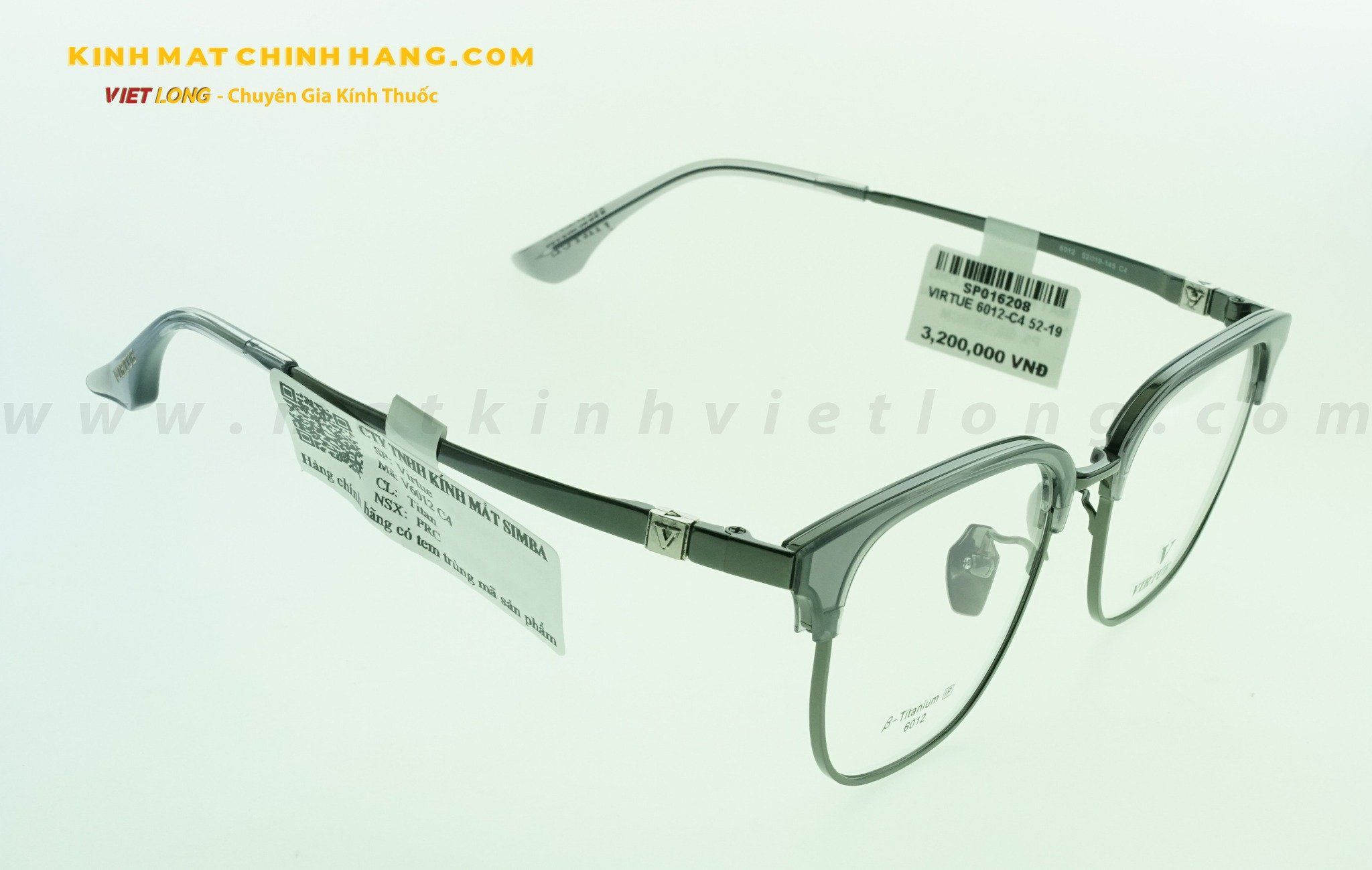 GỌNG KÍNH VIRTUE 6012-C4 52-19